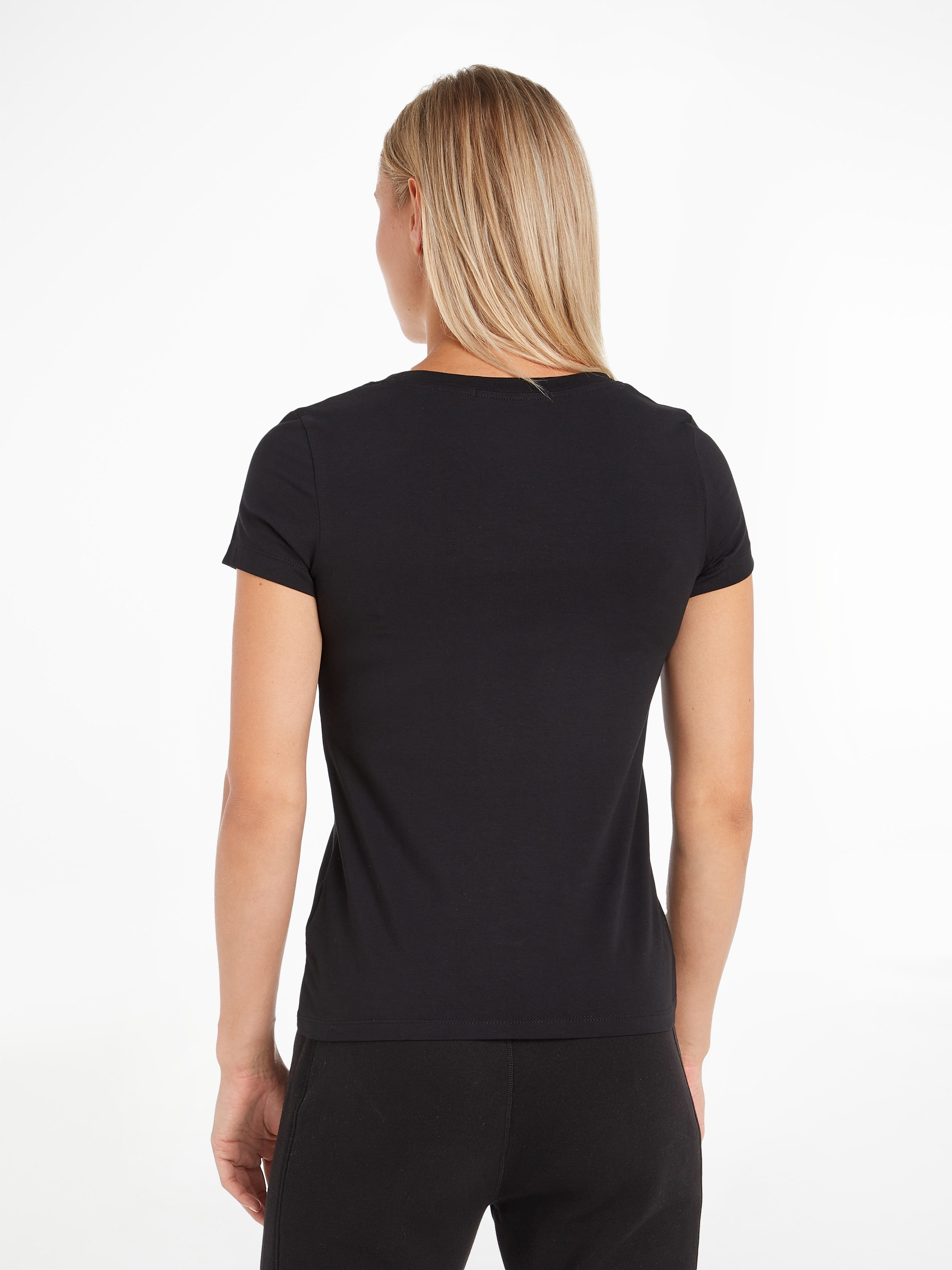 Calvin Klein Jeans V-Shirt "CK EMBROIDERY STRETCH V-NECK", mit kleiner Calv günstig online kaufen