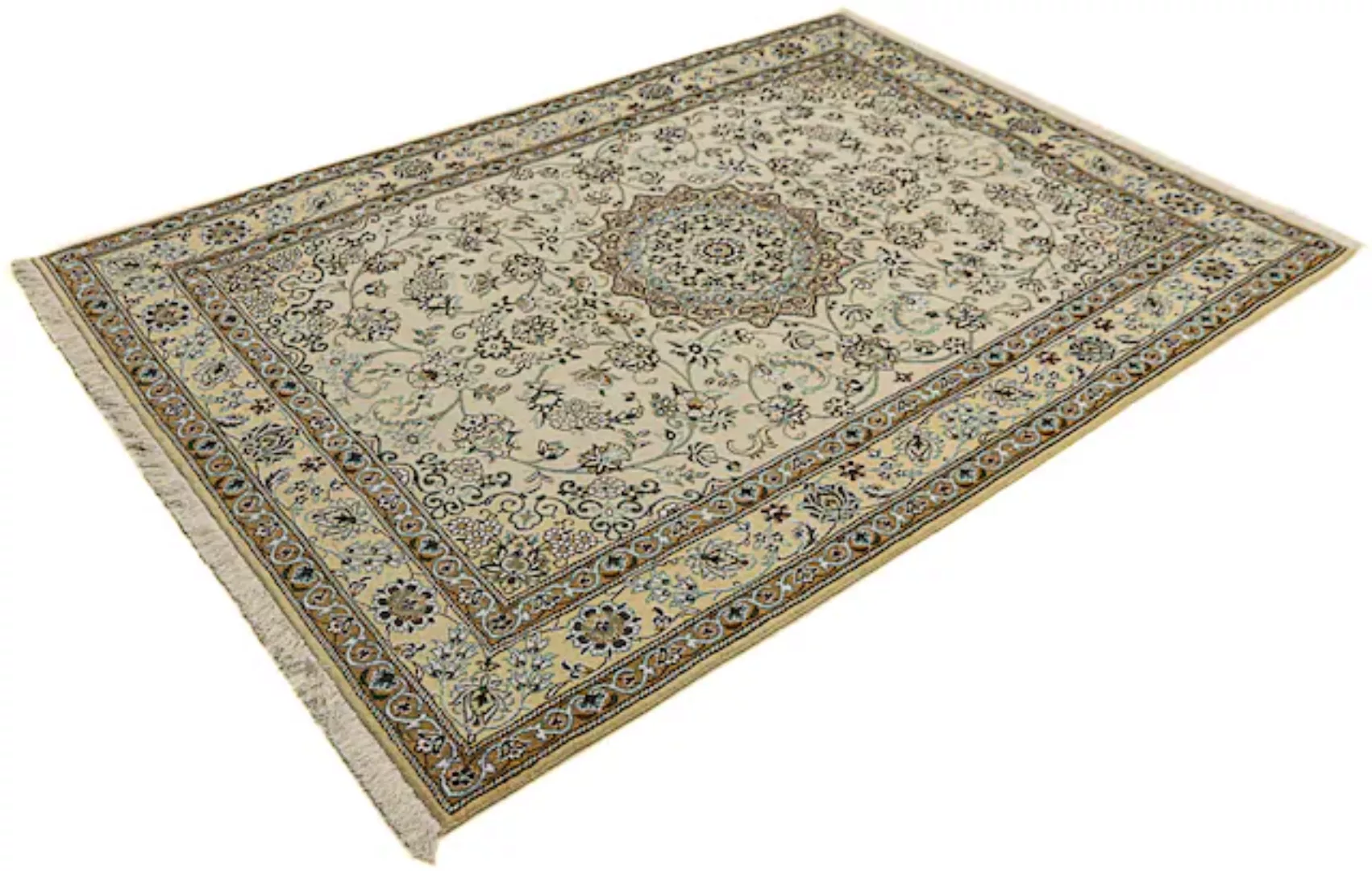 morgenland Orientteppich »Perser - Nain - Royal - 205 x 147 cm - beige«, re günstig online kaufen