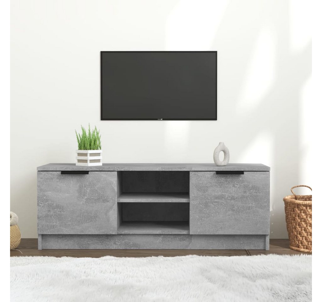 vidaXL TV-Schrank TV-Schrank Betongrau 102x35x36,5 cm Spanplatte Lowboard günstig online kaufen