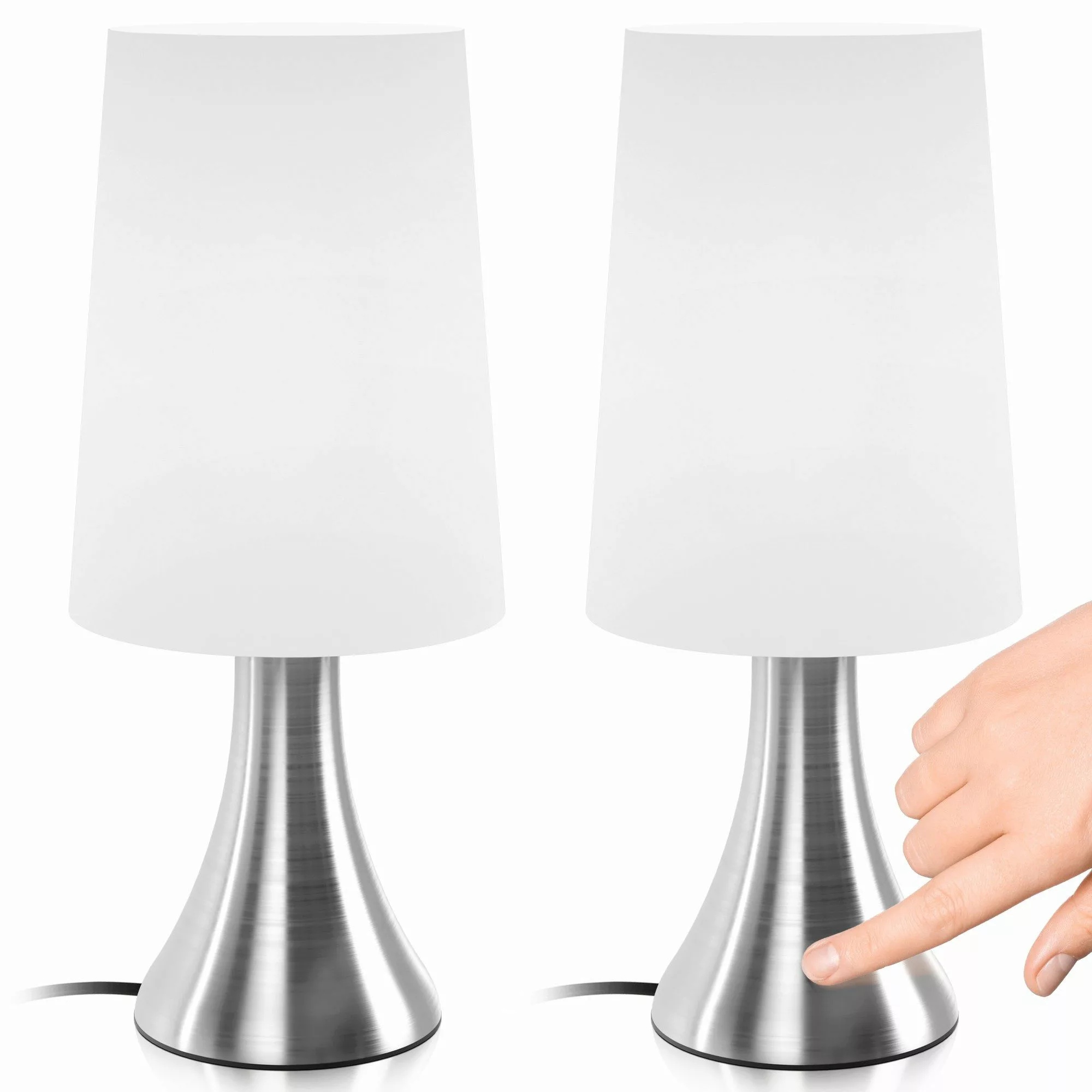Jago Nachttischlampe Tischlampe mit Dimmer Touchfunktion günstig online kaufen