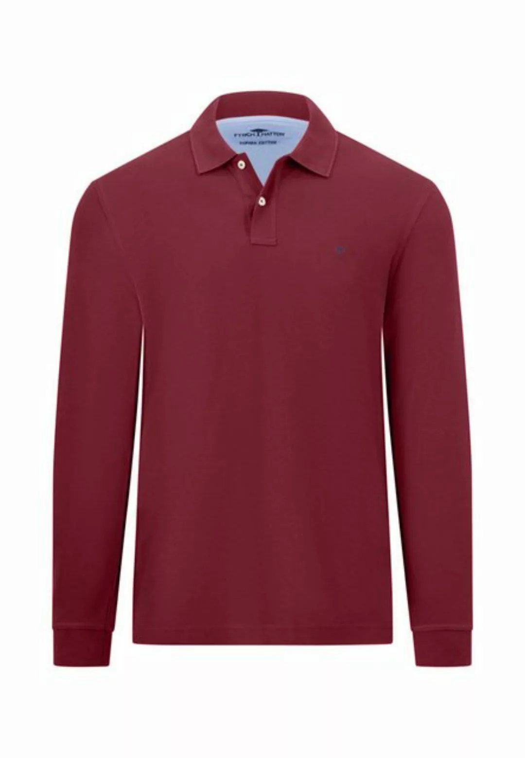 FYNCH-HATTON Langarmshirt Basic Polo, Longslee günstig online kaufen