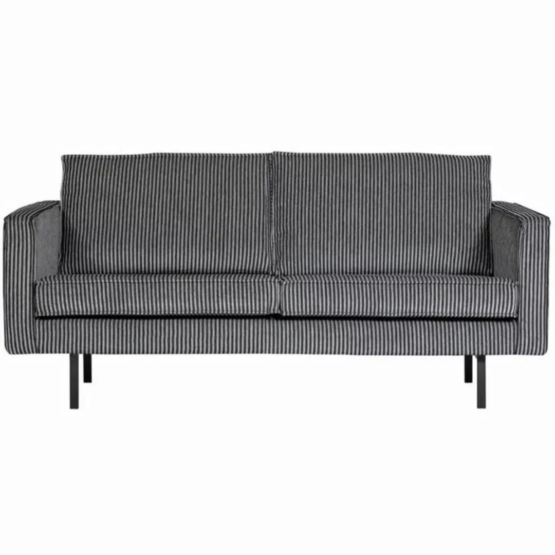 BePureHome Sofa Sofa Rodeo 2,5 Sitzer aus Stoff, Schwarz/Grau günstig online kaufen