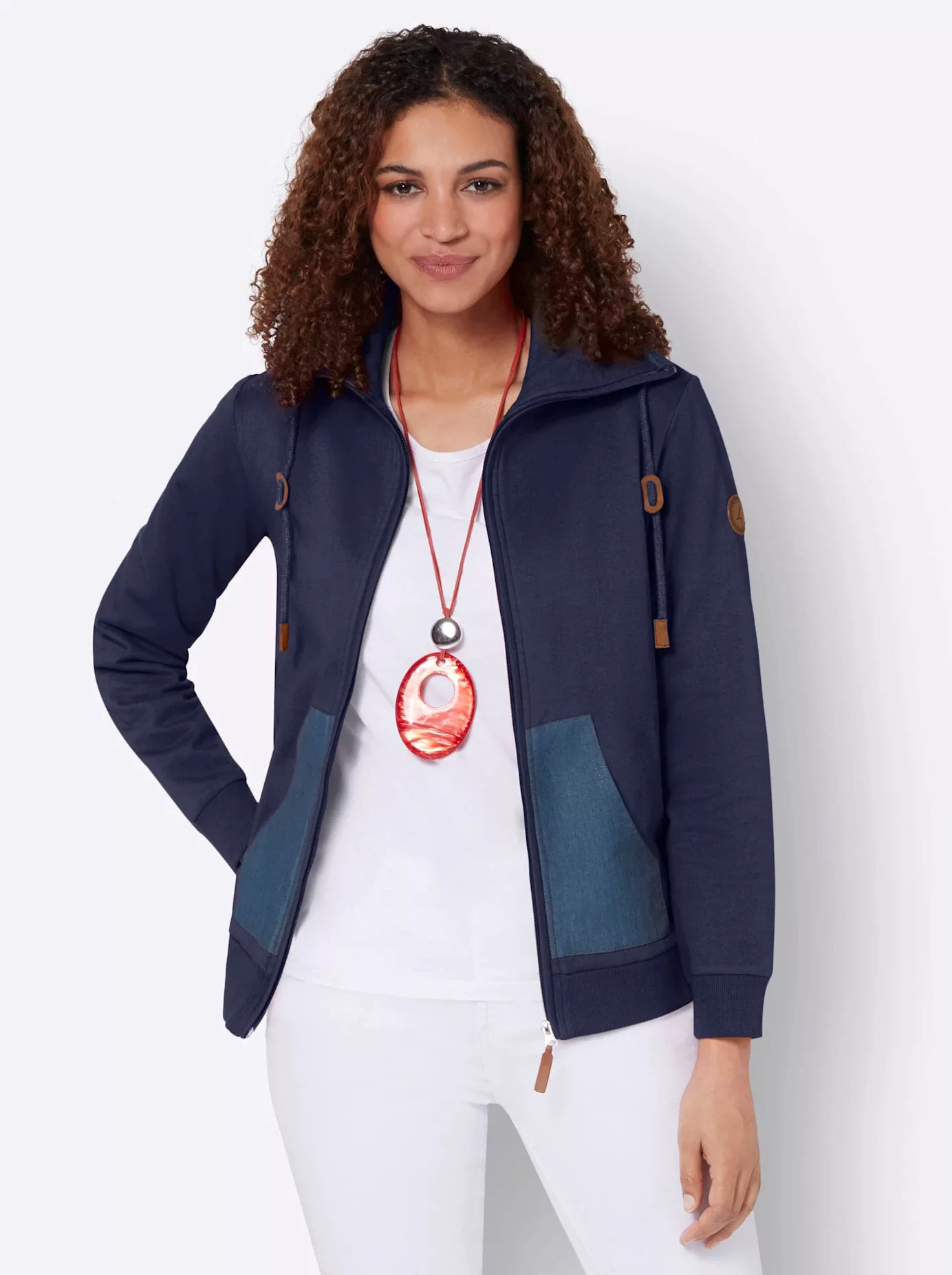 Casual Looks Shirtjacke "Sweatjacke" günstig online kaufen