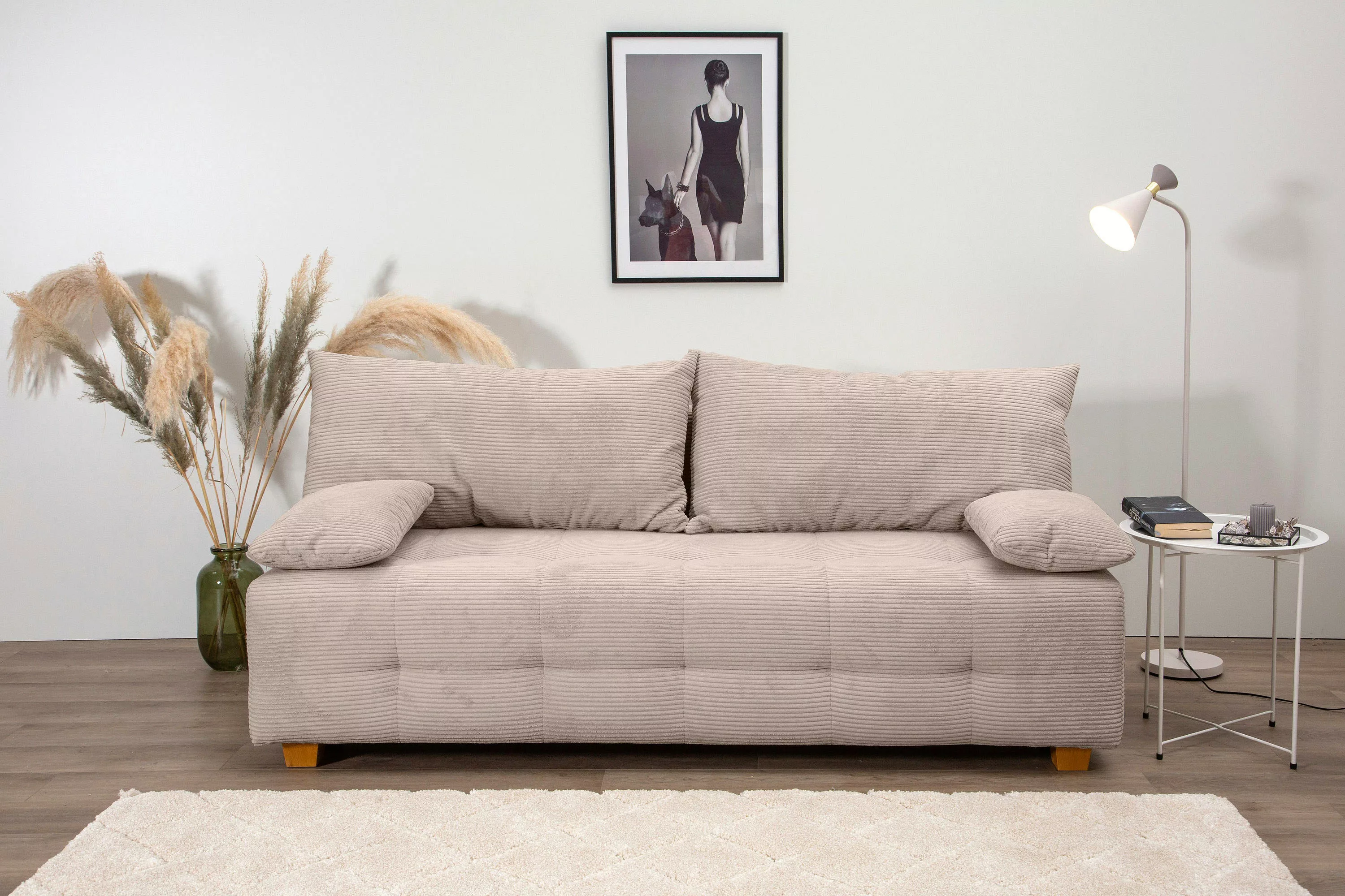 COLLECTION AB Schlafsofa, Schlafsofa,Bettkasten,Bonnelfederkern,Rückenkisse günstig online kaufen