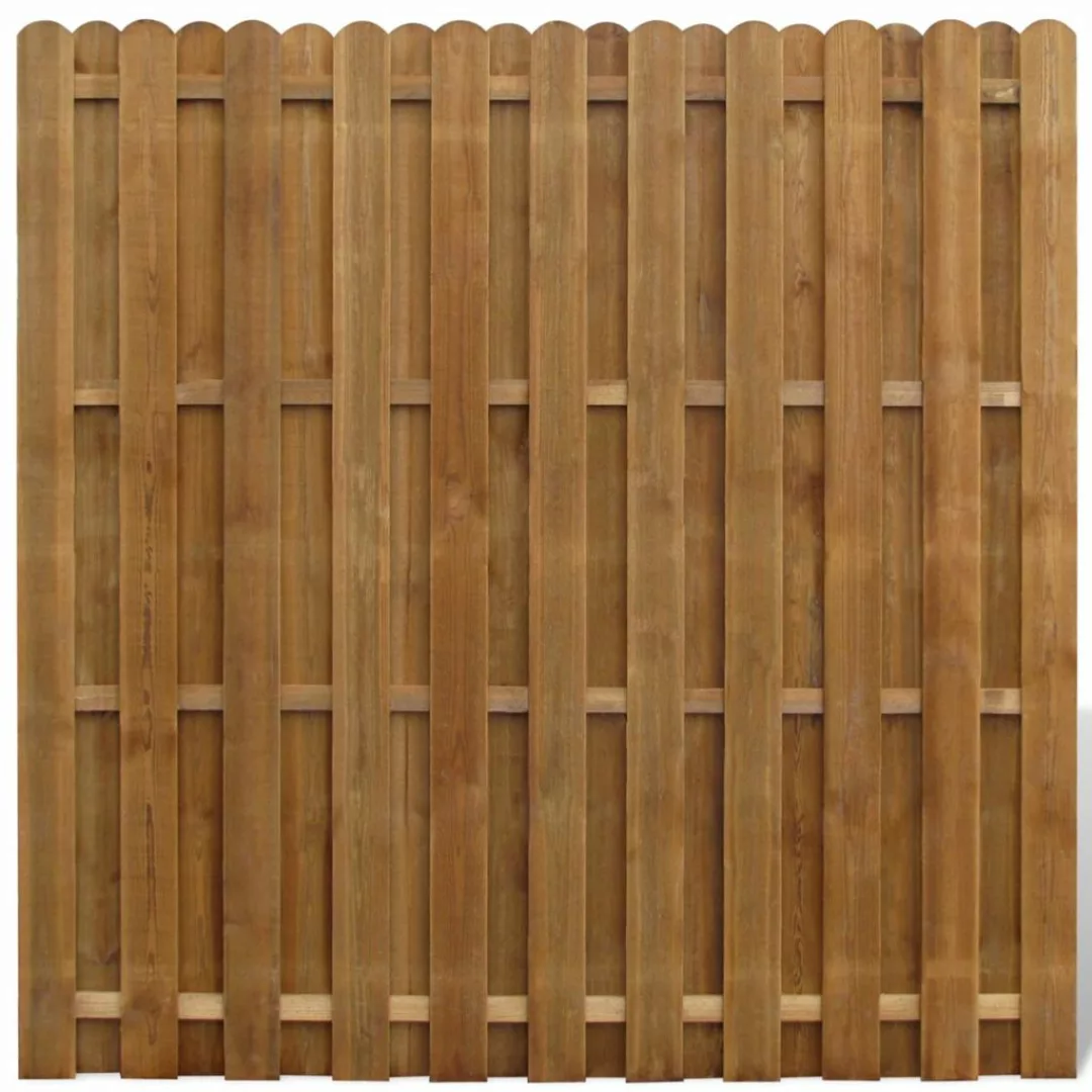 Bohlenzaun-element Kiefernholz 180x180 Cm günstig online kaufen