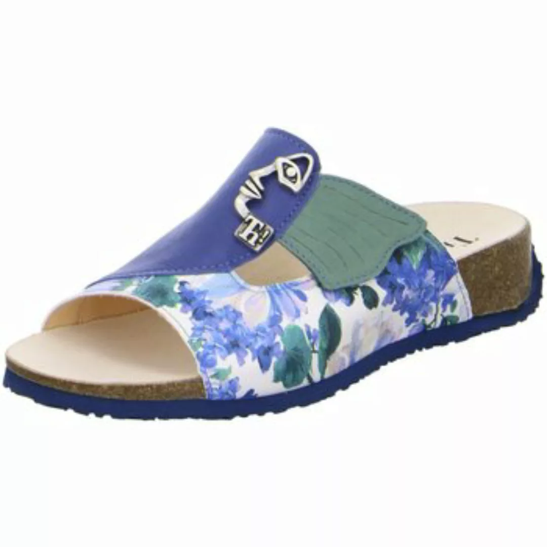 Think  Sandalen Sandaletten Mizzi Pantolette grün Blumen 124 3-000124-9050 günstig online kaufen