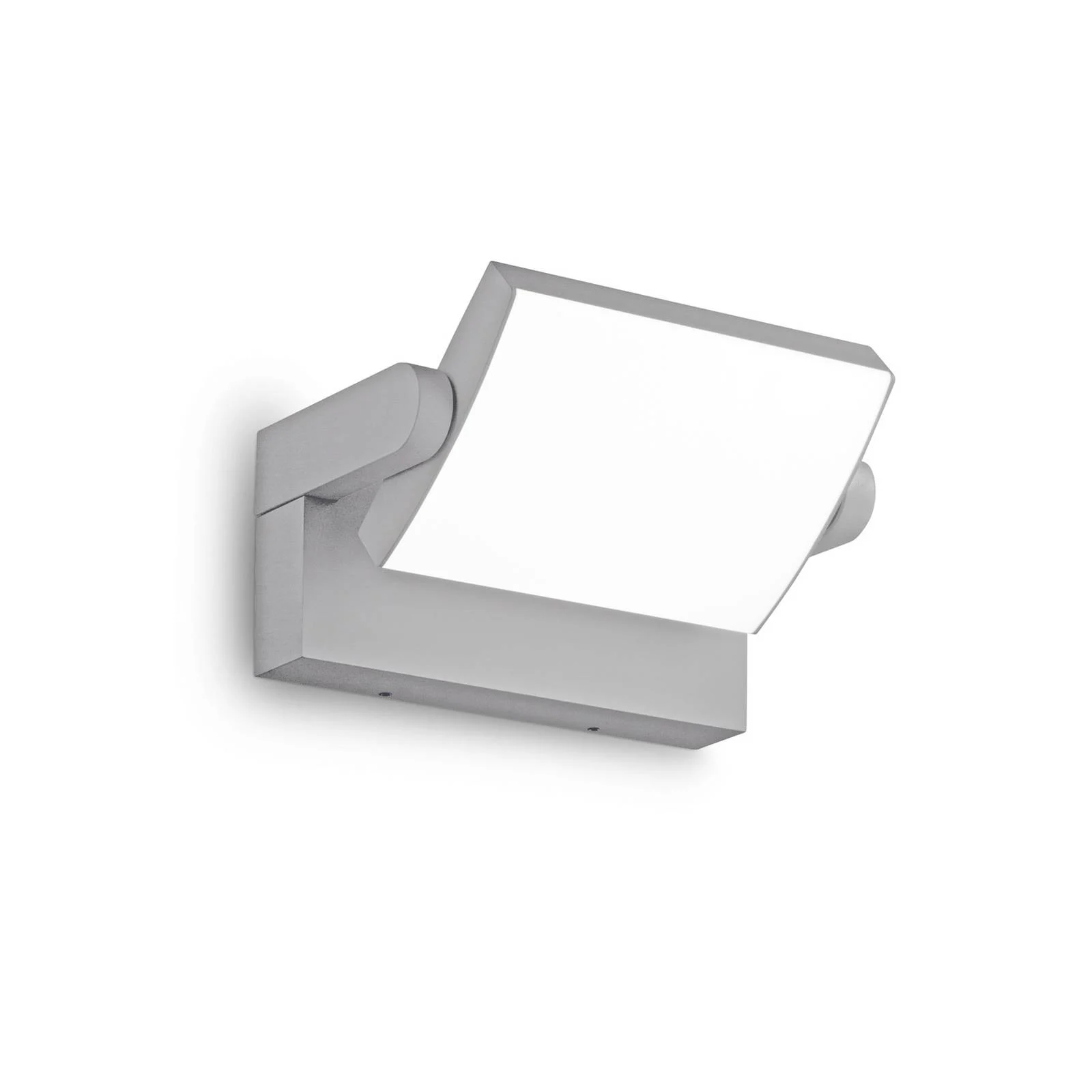 Ideal Lux LED-Außenwandleuchte Swipe, grau, IP54, 3.000 K günstig online kaufen