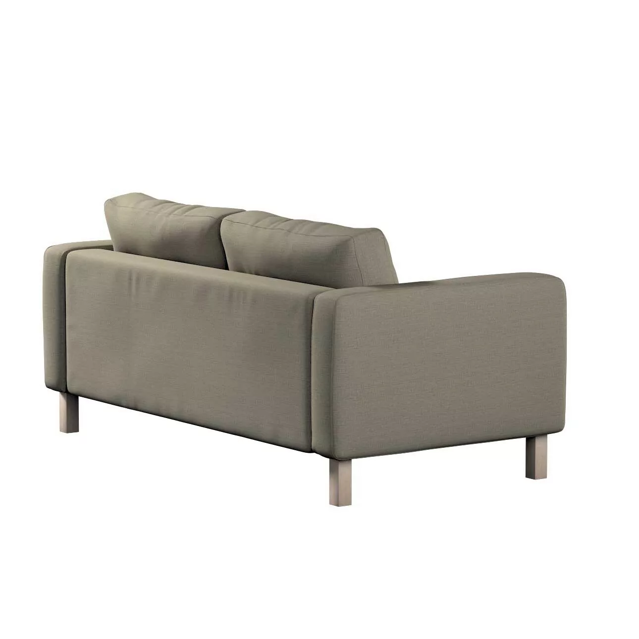 Bezug für Karlstad 2-Sitzer Sofa nicht ausklappbar, beige-grau, Sofahusse, günstig online kaufen