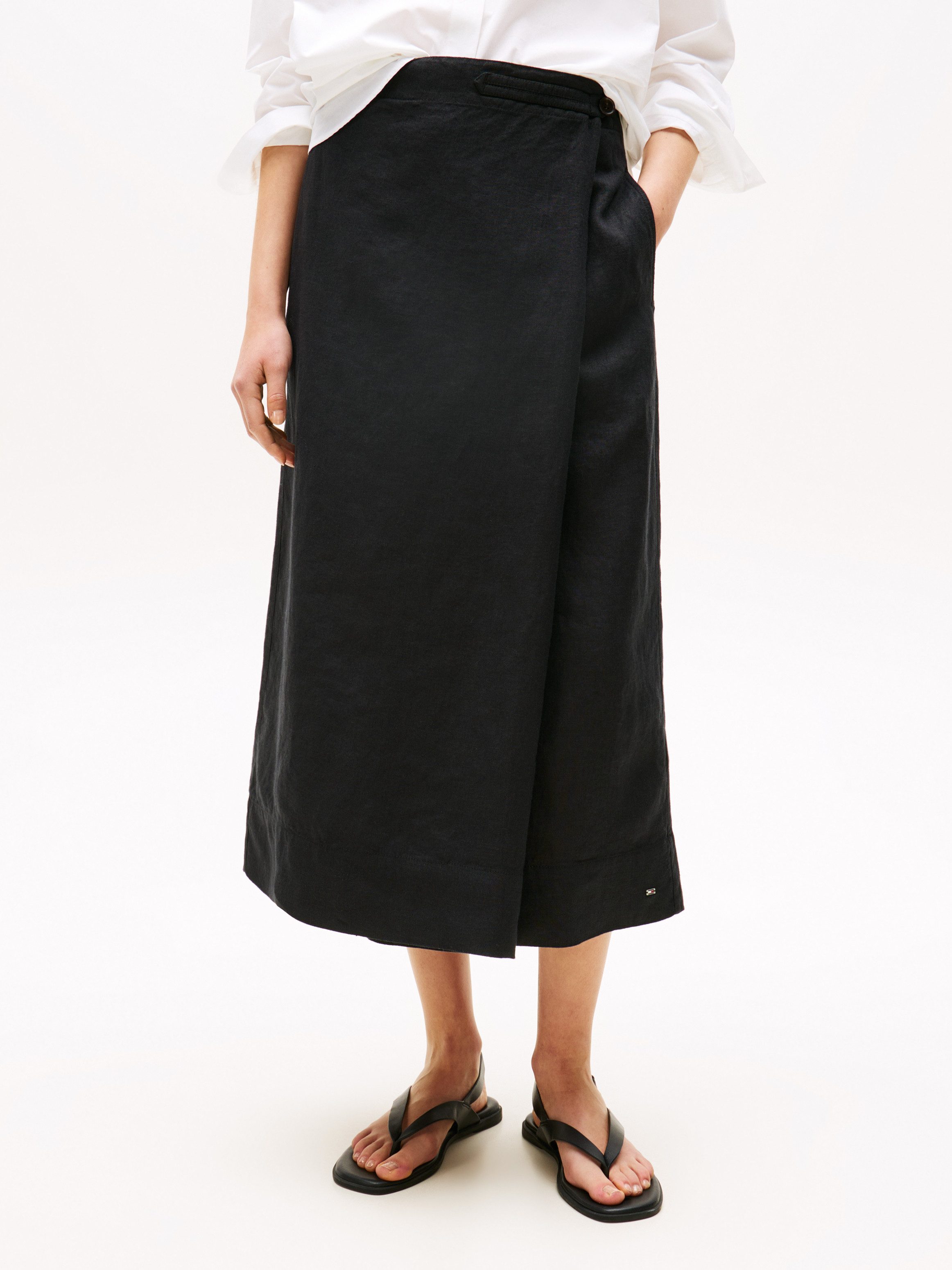 Tommy Hilfiger Wickelrock ESS LINEN KNEE günstig online kaufen