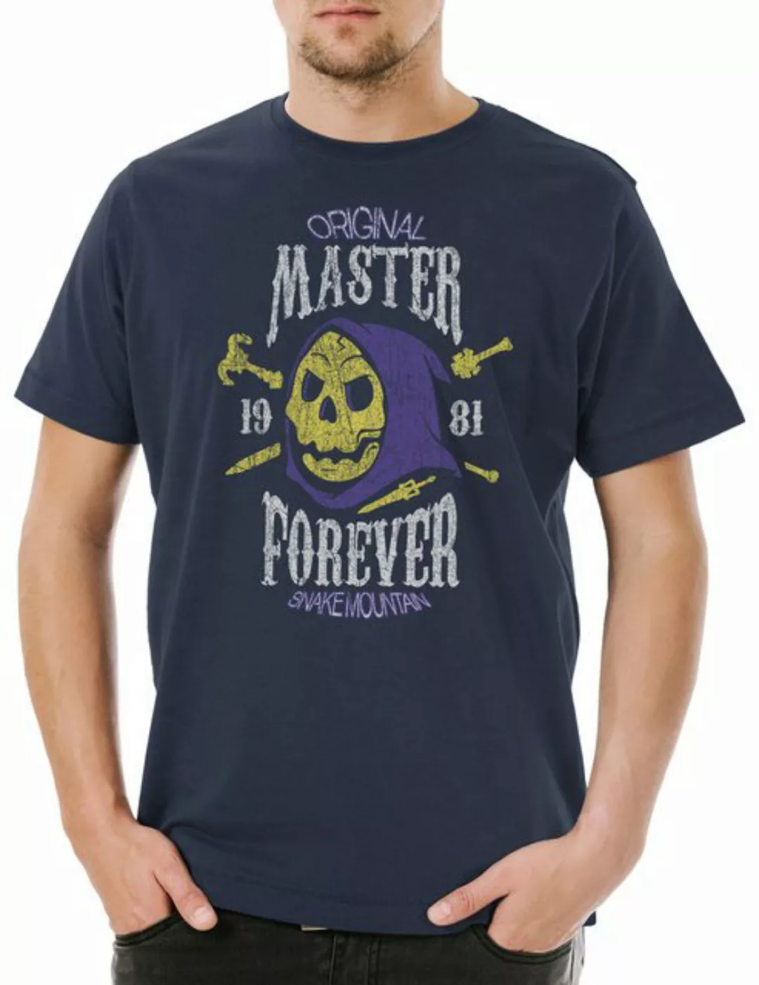 Urban Backwoods Print-Shirt Evil Master Forever Herren T-Shirt Masters Retr günstig online kaufen