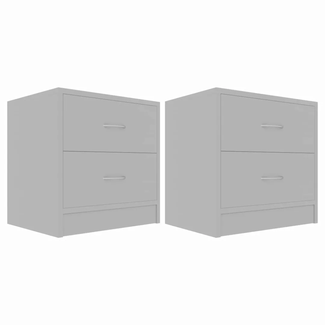 Nachttische 2 Stk. Grau 40 X 30 X 40 Cm Spanplatte günstig online kaufen