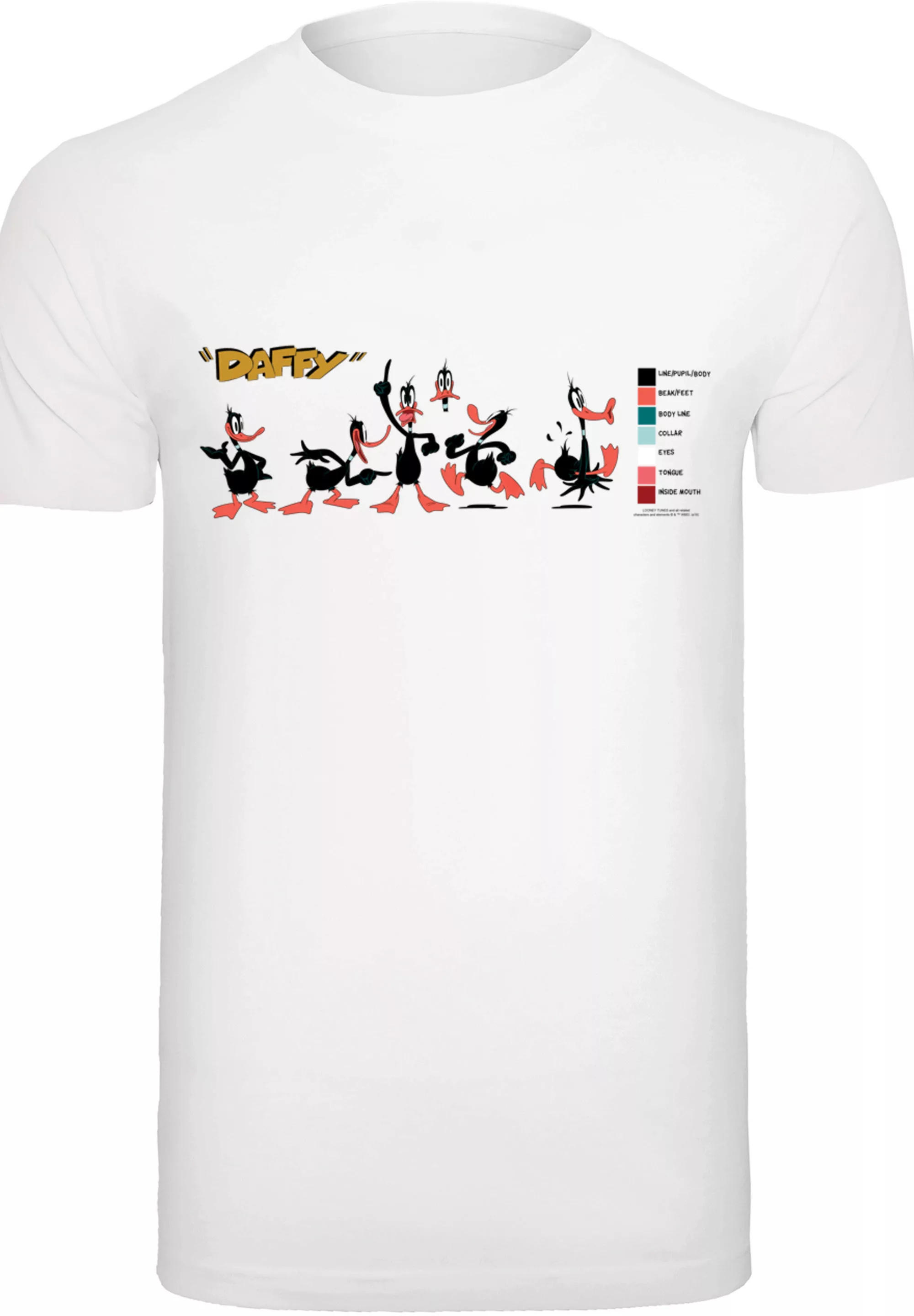 F4NT4STIC T-Shirt "Looney Tunes Daffy Duck Colour Code", Print günstig online kaufen