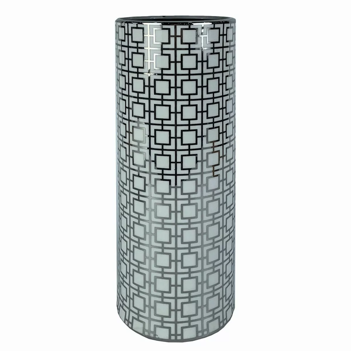 Vase Dkd Home Decor Porzellan Silberfarben Weiß Orientalisch (13 X 13 X 36 günstig online kaufen