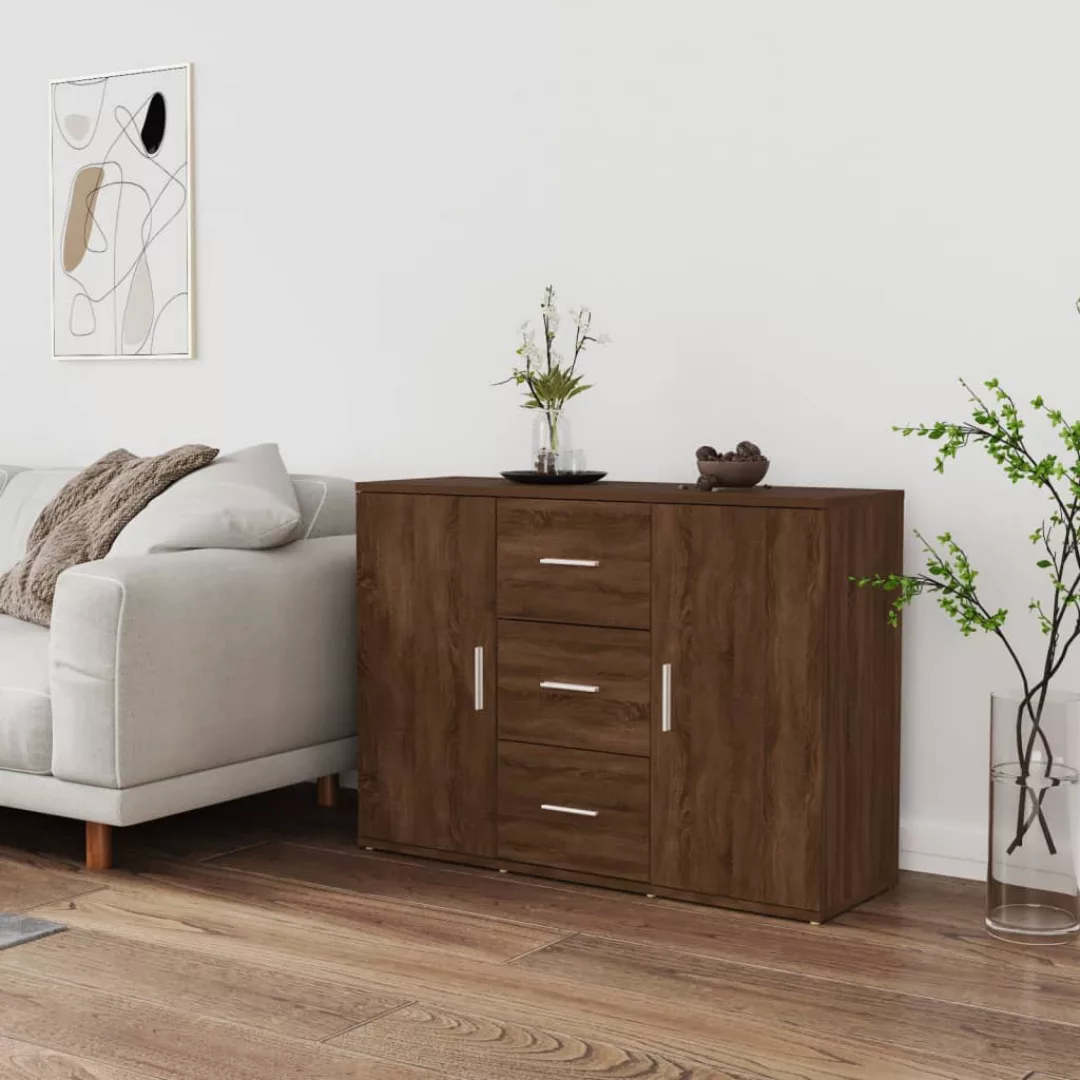 Vidaxl Sideboard Braun Eichen-optik 91x29,5x65 Cm Holzwerkstoff günstig online kaufen