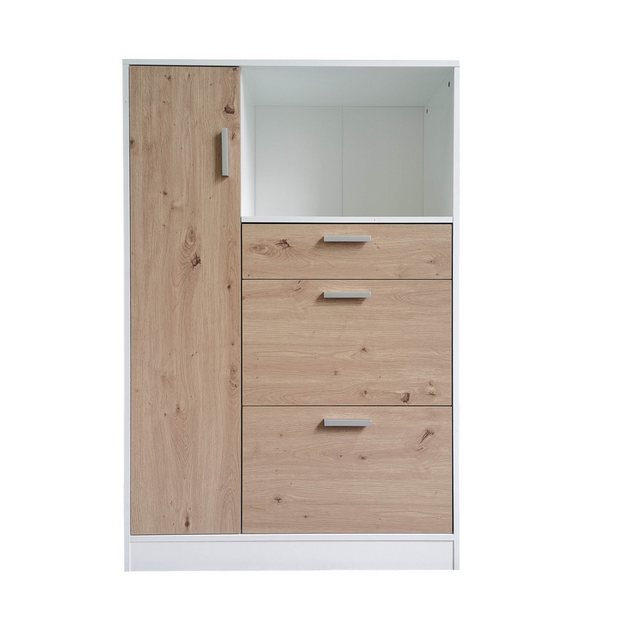 HTI-Living Hochschrank Küchenschrank Weiß Artisaneiche Blanca L (Stück, 1-S günstig online kaufen