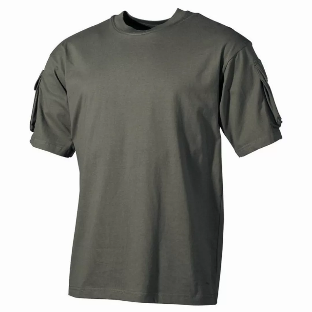 MFH T-Shirt Outdoor T-Shirt, halbarm, oliv, mit Ärmeltaschen L günstig online kaufen