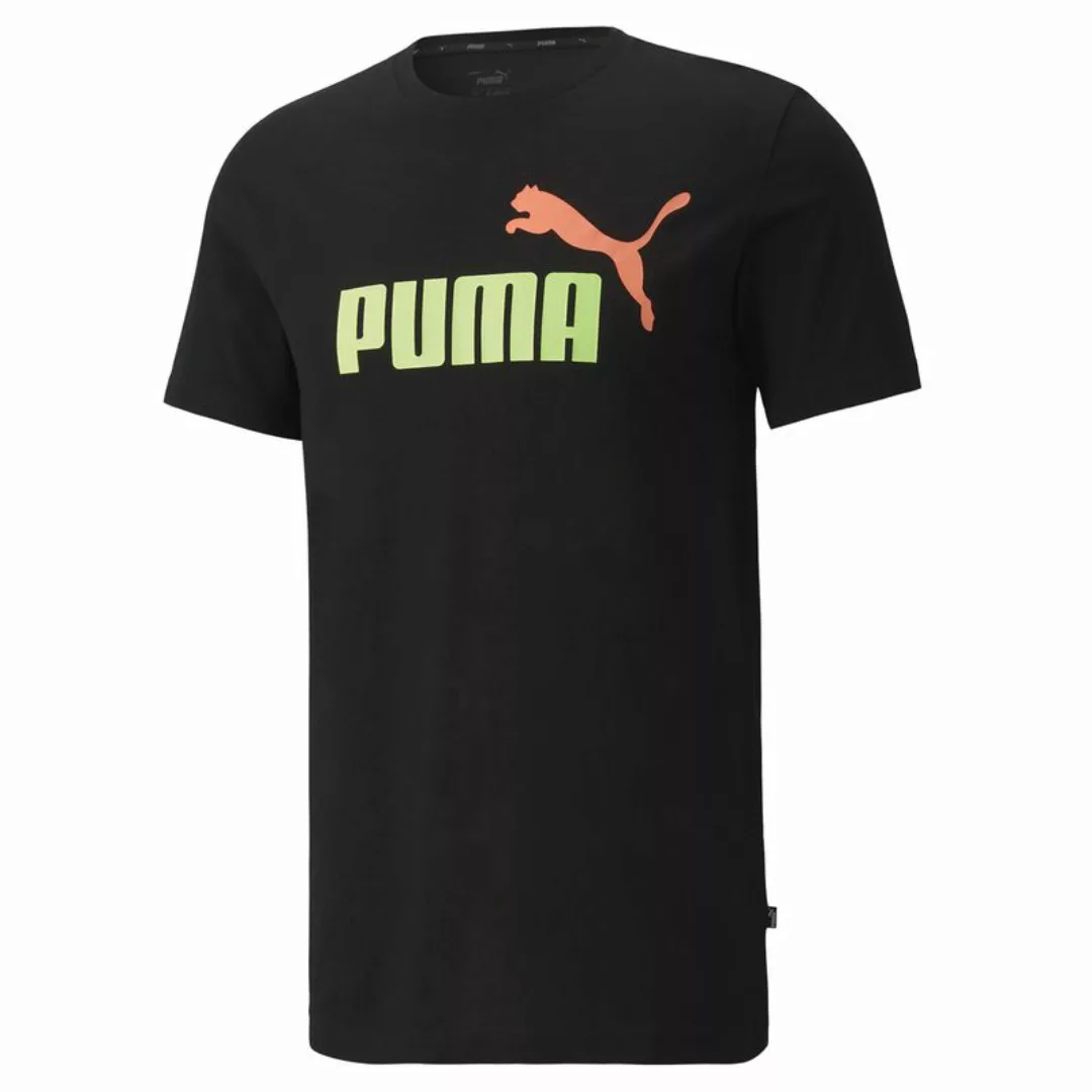 Puma Essential 2 Colors Logo Kurzarm T-shirt M Medium Gray Heather günstig online kaufen