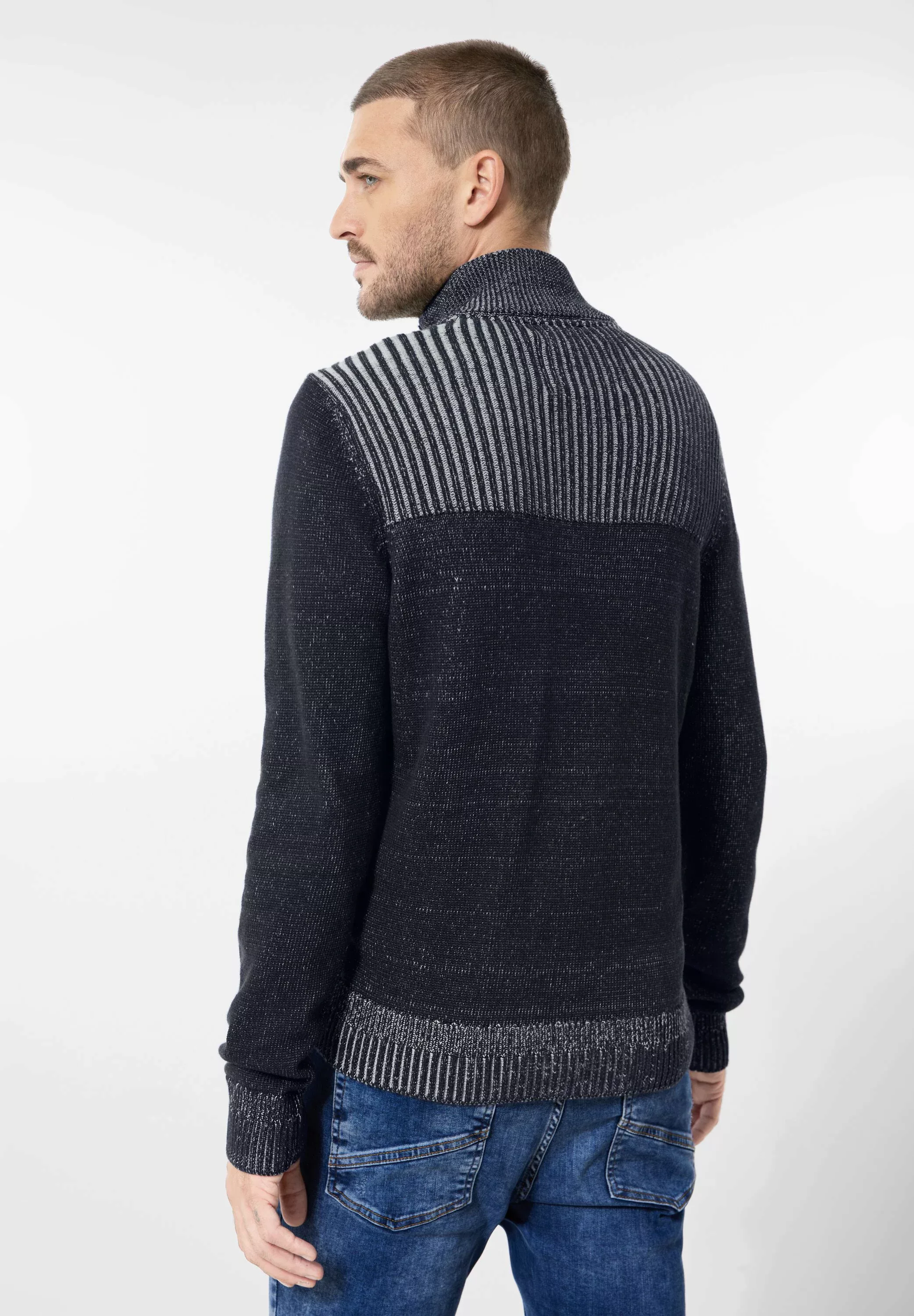 STREET ONE MEN Strickpullover mit Kragen günstig online kaufen