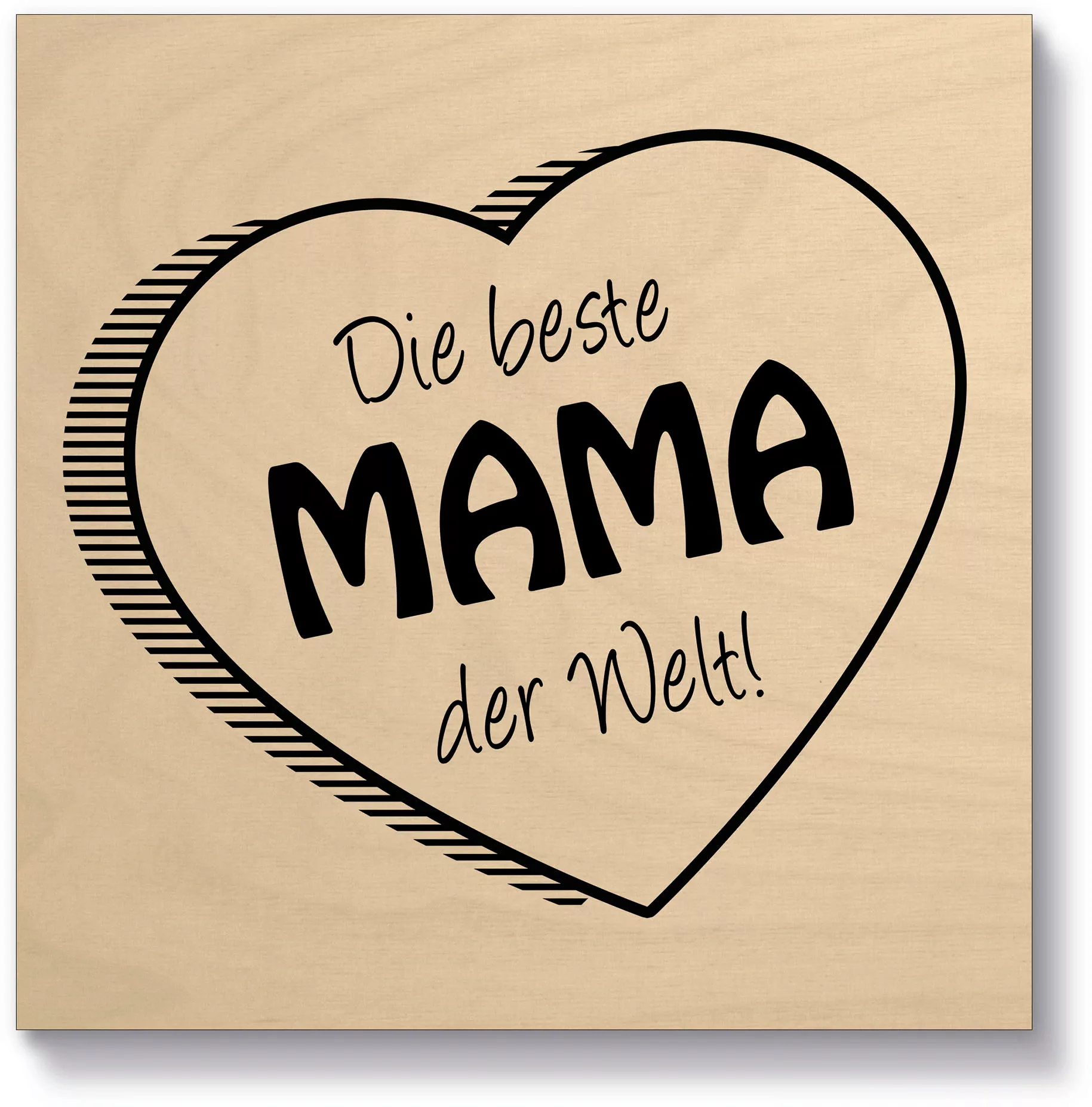 Artland Holzbild "Die beste Mama der Welt", Sprüche & Texte, (1 St.) günstig online kaufen