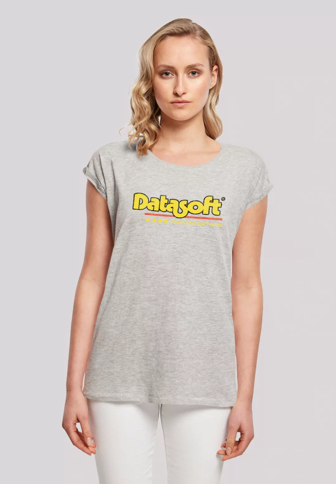 F4NT4STIC T-Shirt "Retro Gaming Datasoft Logo gelb" günstig online kaufen