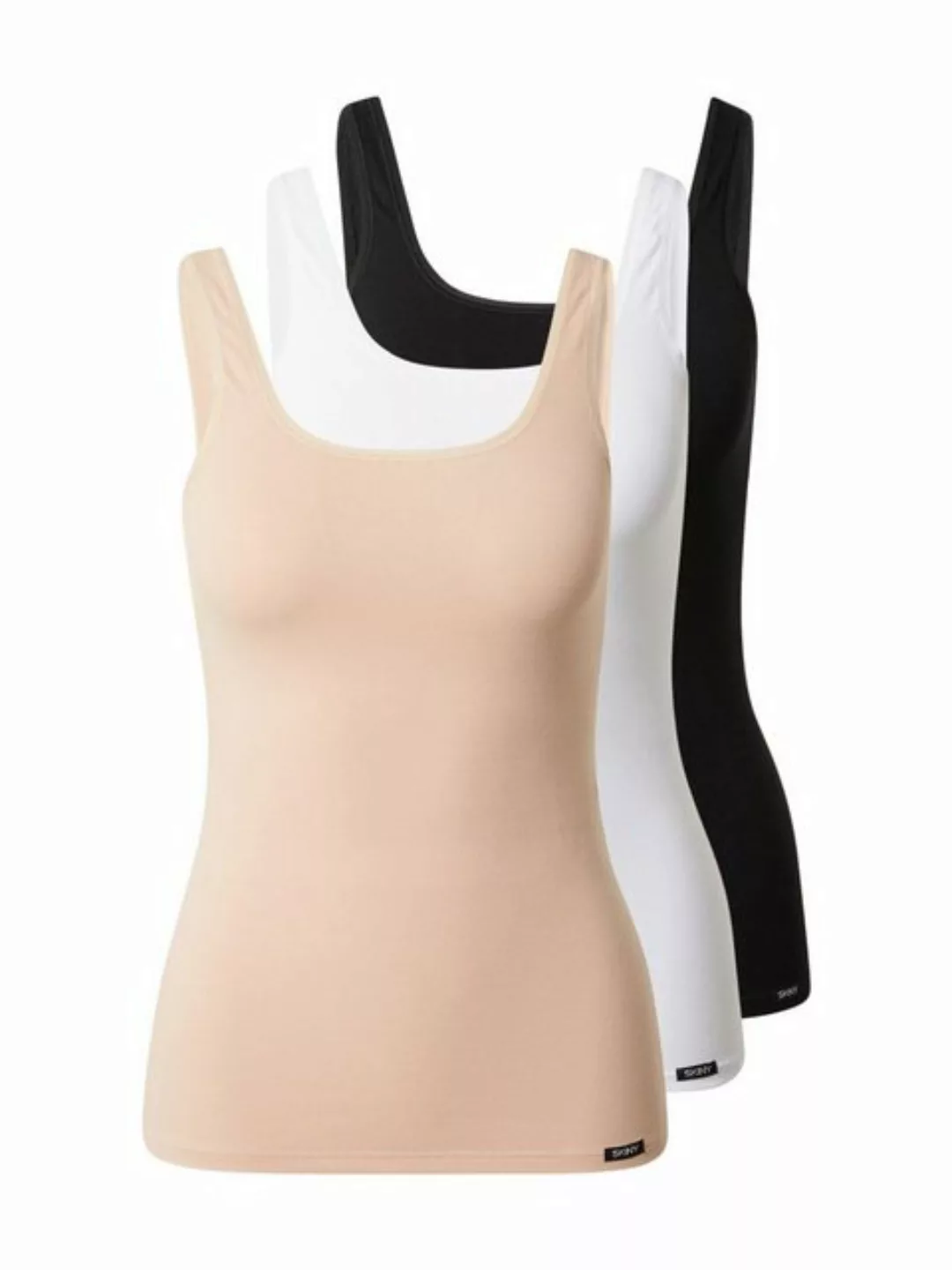 Skiny Unterhemd "Cotton Tank Top", (3 St.) günstig online kaufen