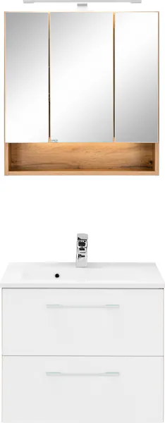 welltime Badmöbel-Set »Soria«, (2 St.), Waschtisch Breite 60 cm, Spiegelsch günstig online kaufen