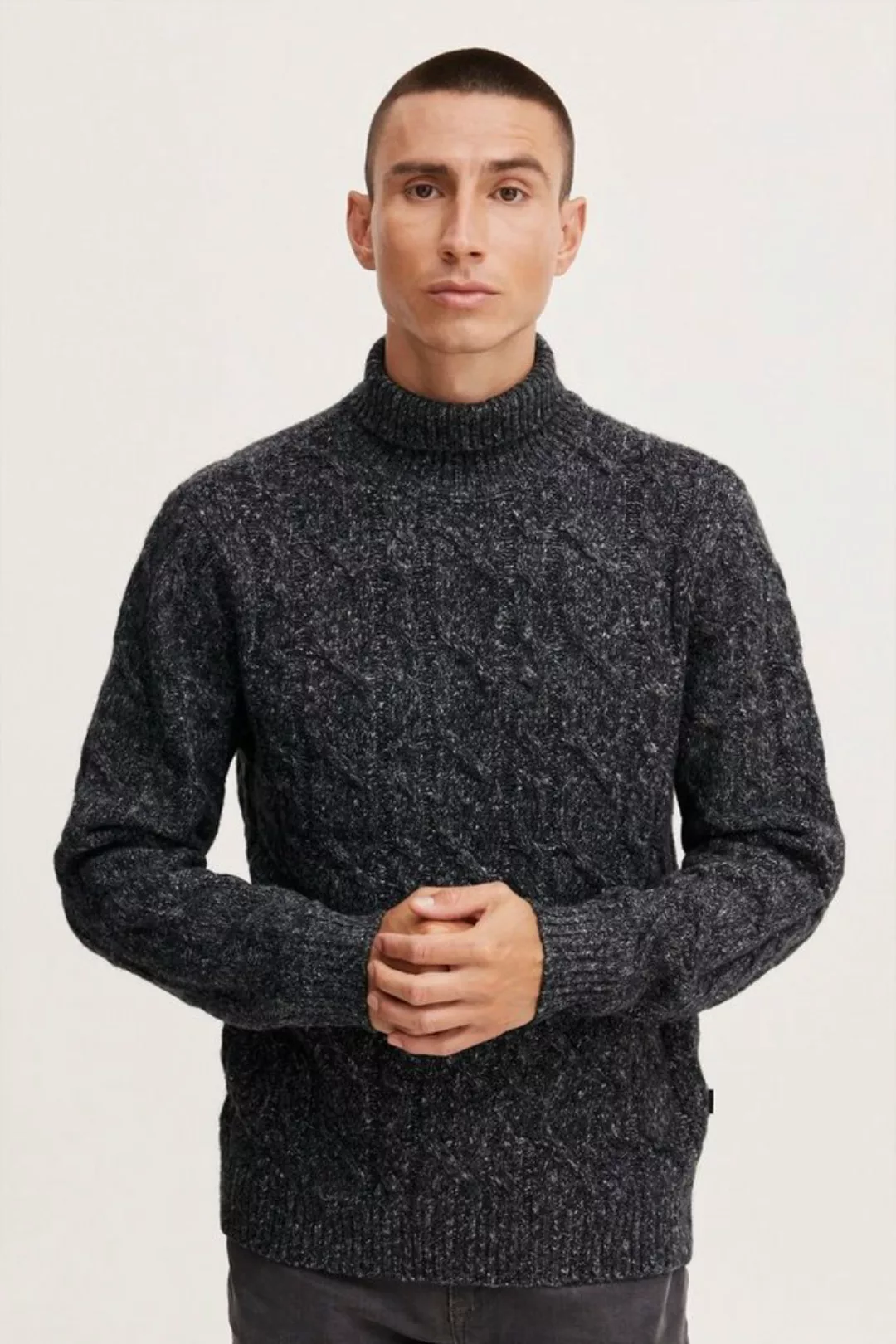 Casual Friday Rollkragenpullover Karl 0044 roll neck cable knit 20504500 günstig online kaufen