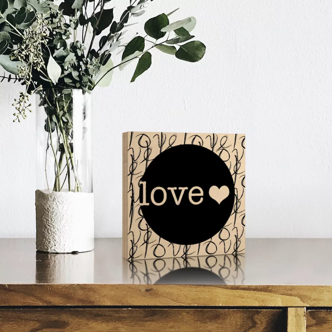 Artland Holzbild "Liebe II", Sprüche & Texte, (1 St.) günstig online kaufen