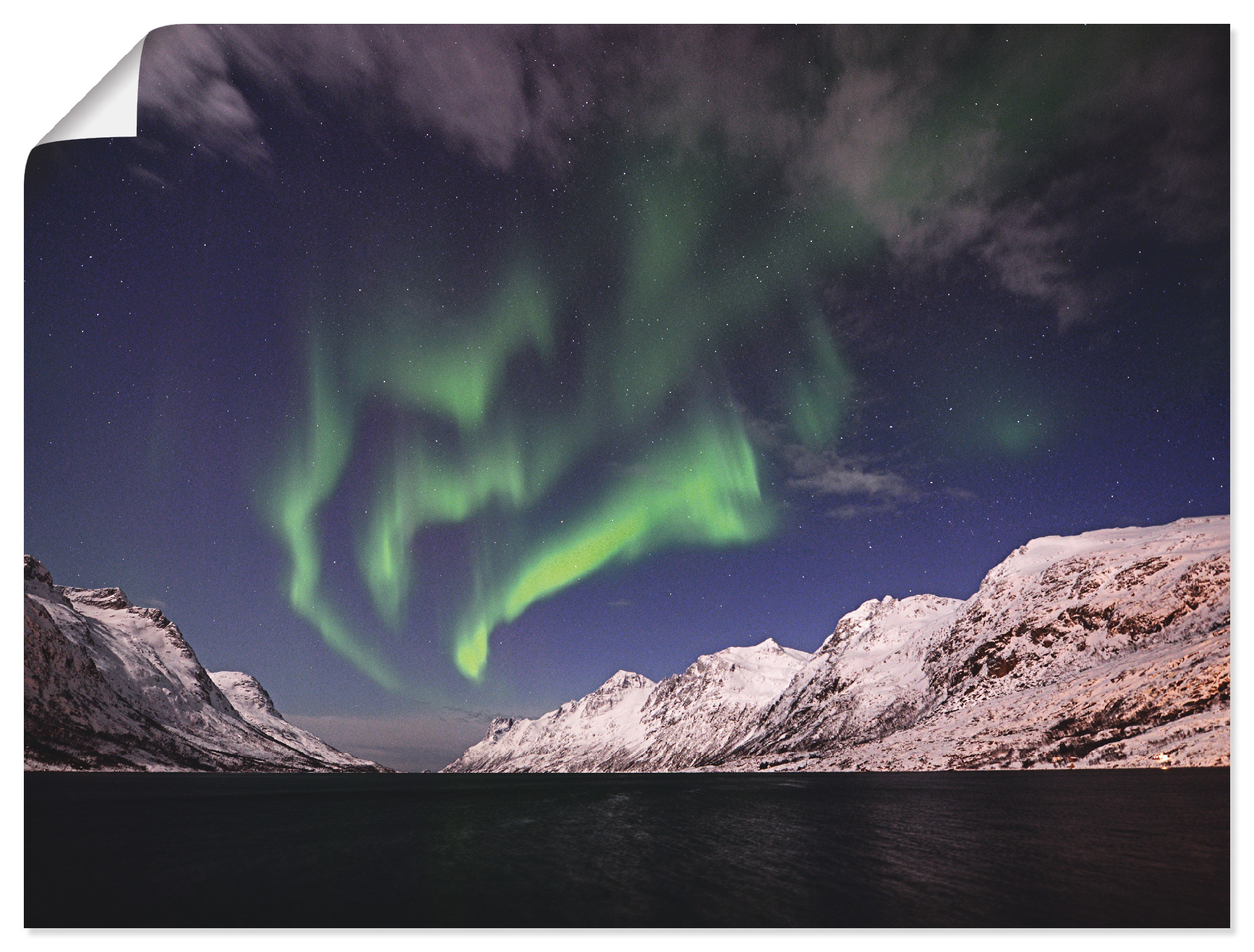 Artland Poster "Nordlicht Norwegen I", Himmel, (1 St.), als Alubild, Leinwa günstig online kaufen