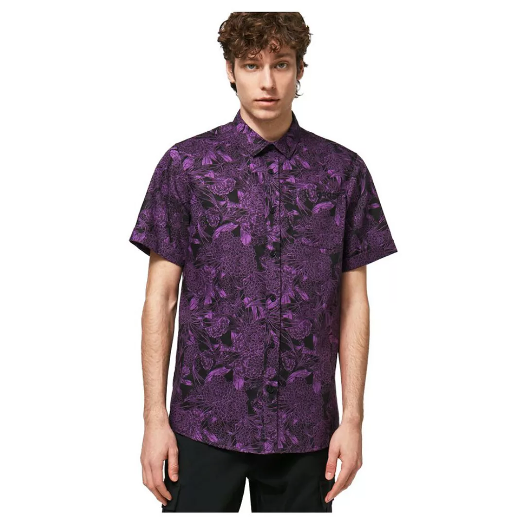 Oakley Apparel All Over Dark Floral Shirt Langarm Hemd L Purple Flower günstig online kaufen
