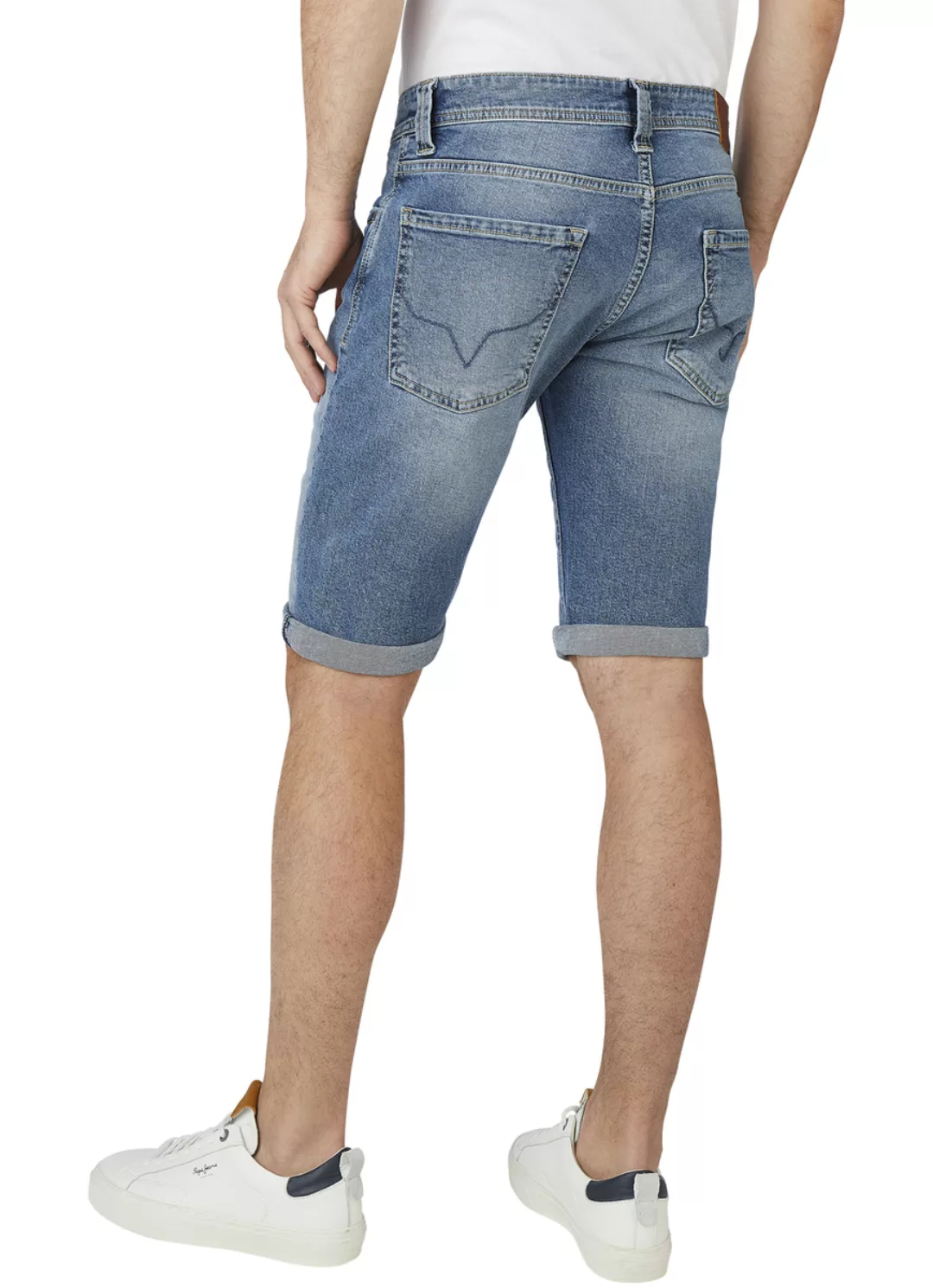 Pepe Jeans Herren Jeans Short CASH - Regular Fit - Blau - Blue Denim günstig online kaufen