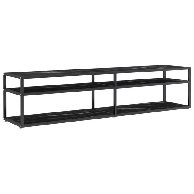 vidaXL TV-Schrank TV-Schrank Schwarz Marmor-Optik 180x40x40,5 cm Hartglas L günstig online kaufen