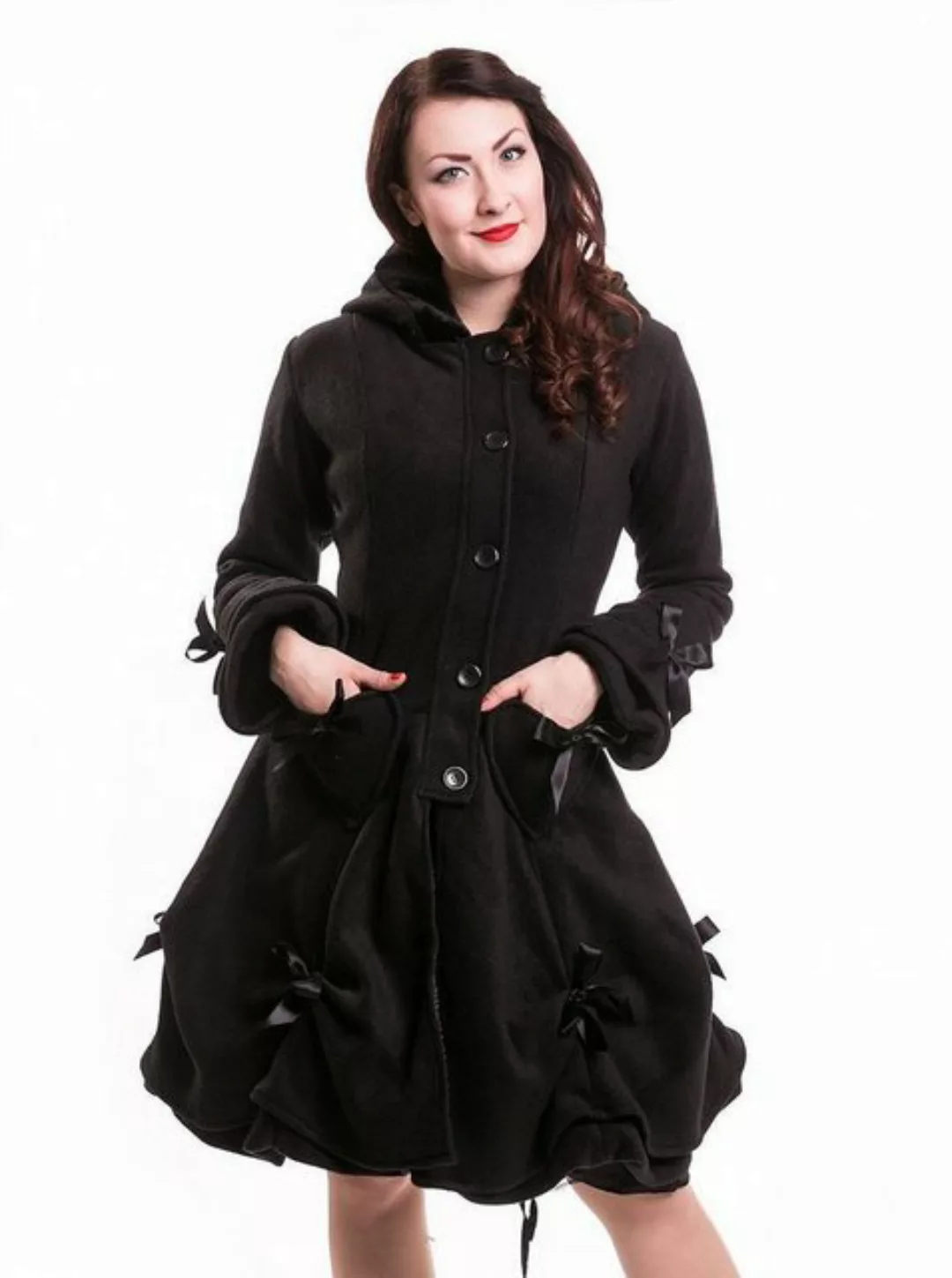 Poizen Industries Wintermantel Alice Coat Gothic Punk Metal Wintermantel günstig online kaufen