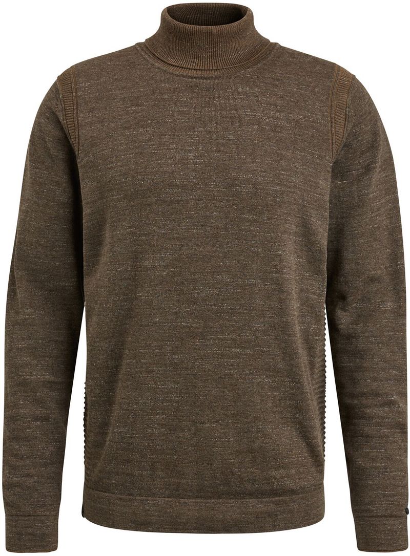 Cast Iron Rollkragenpullover Braun - Größe L günstig online kaufen