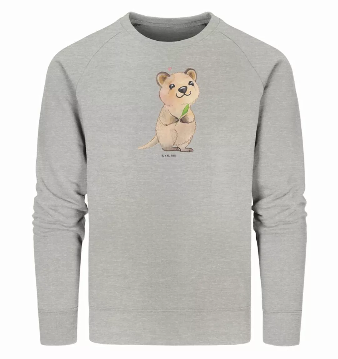 Mr. & Mrs. Panda Longpullover Größe L Quokka Happy - Heather Grey - Geschen günstig online kaufen