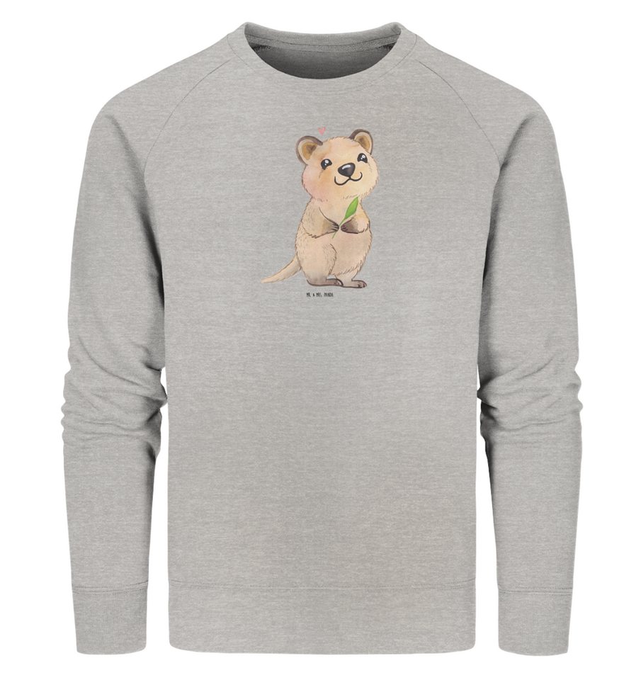 Mr. & Mrs. Panda Longpullover Quokka Happy Größe M - Heather Grey - Geschen günstig online kaufen