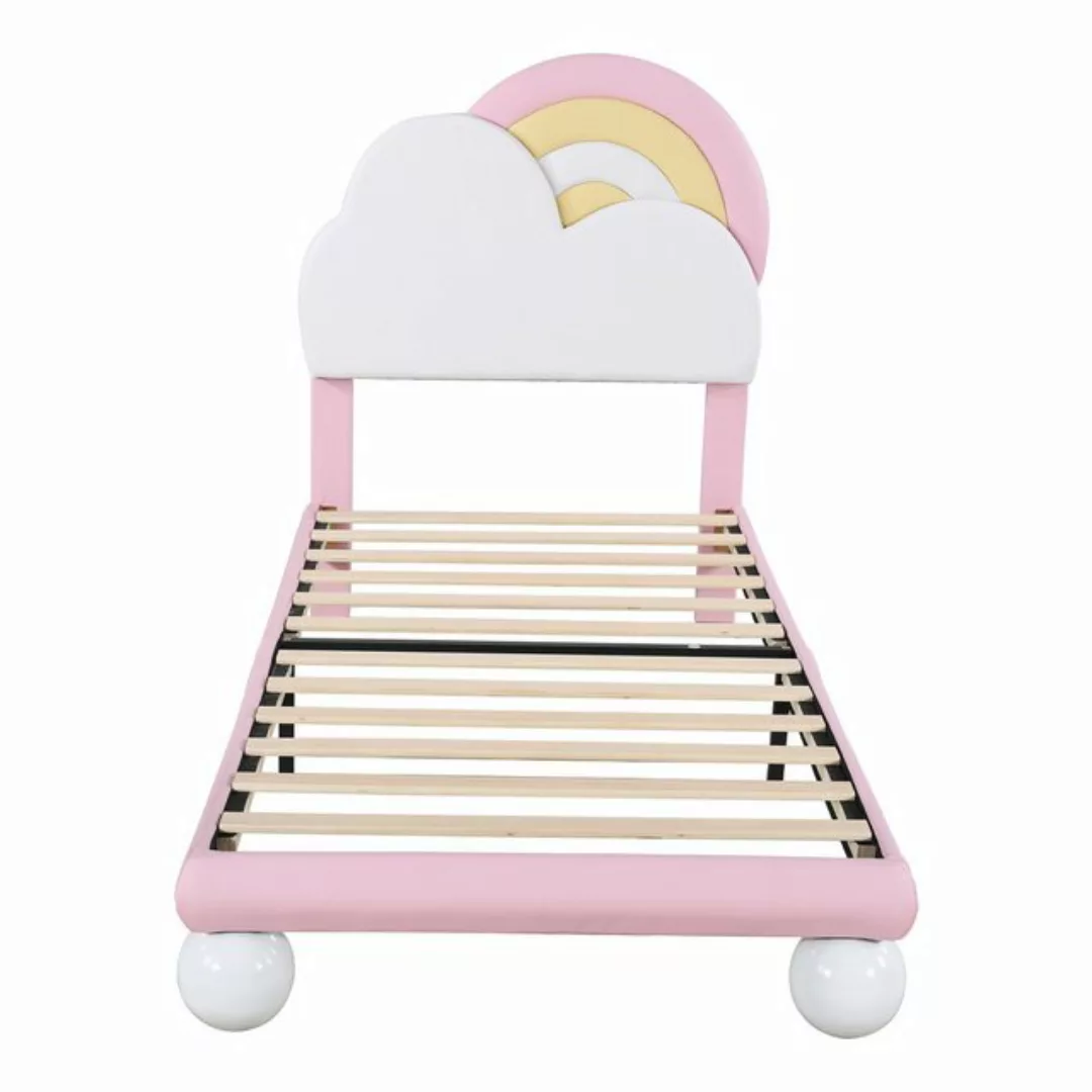 MODFU Polsterbett mit Lattenrost und Kopfteil (Kinderbett), 90 x 200 cm ohn günstig online kaufen