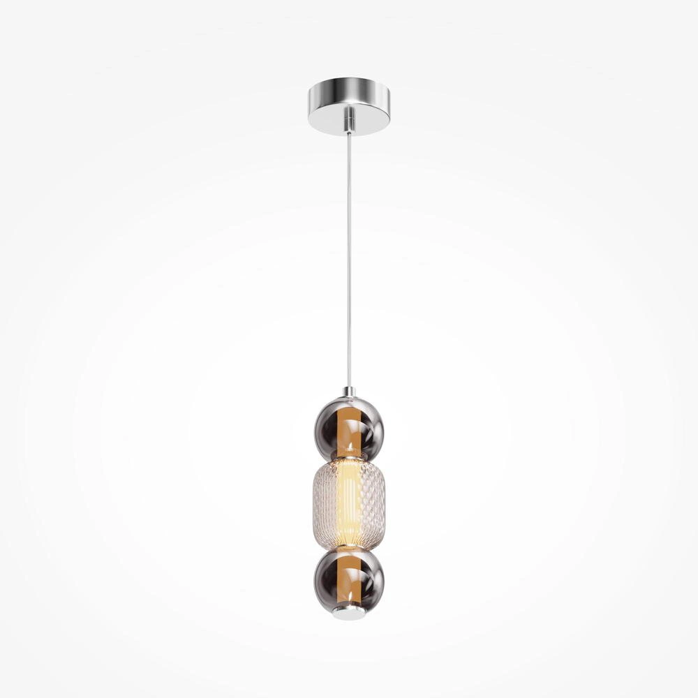 LED Pendelleuchte Drop in Chrom und Transparent 16W 2000lm günstig online kaufen