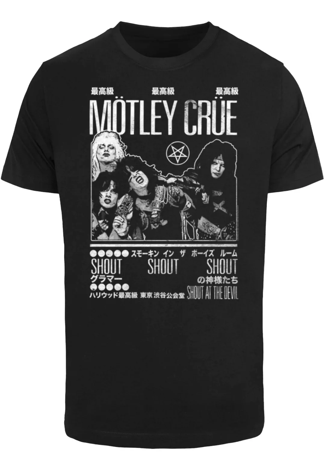 Merchcode T-Shirt "Merchcode Herren Motley Crue - Tokyo Shout T-Shirt Round günstig online kaufen