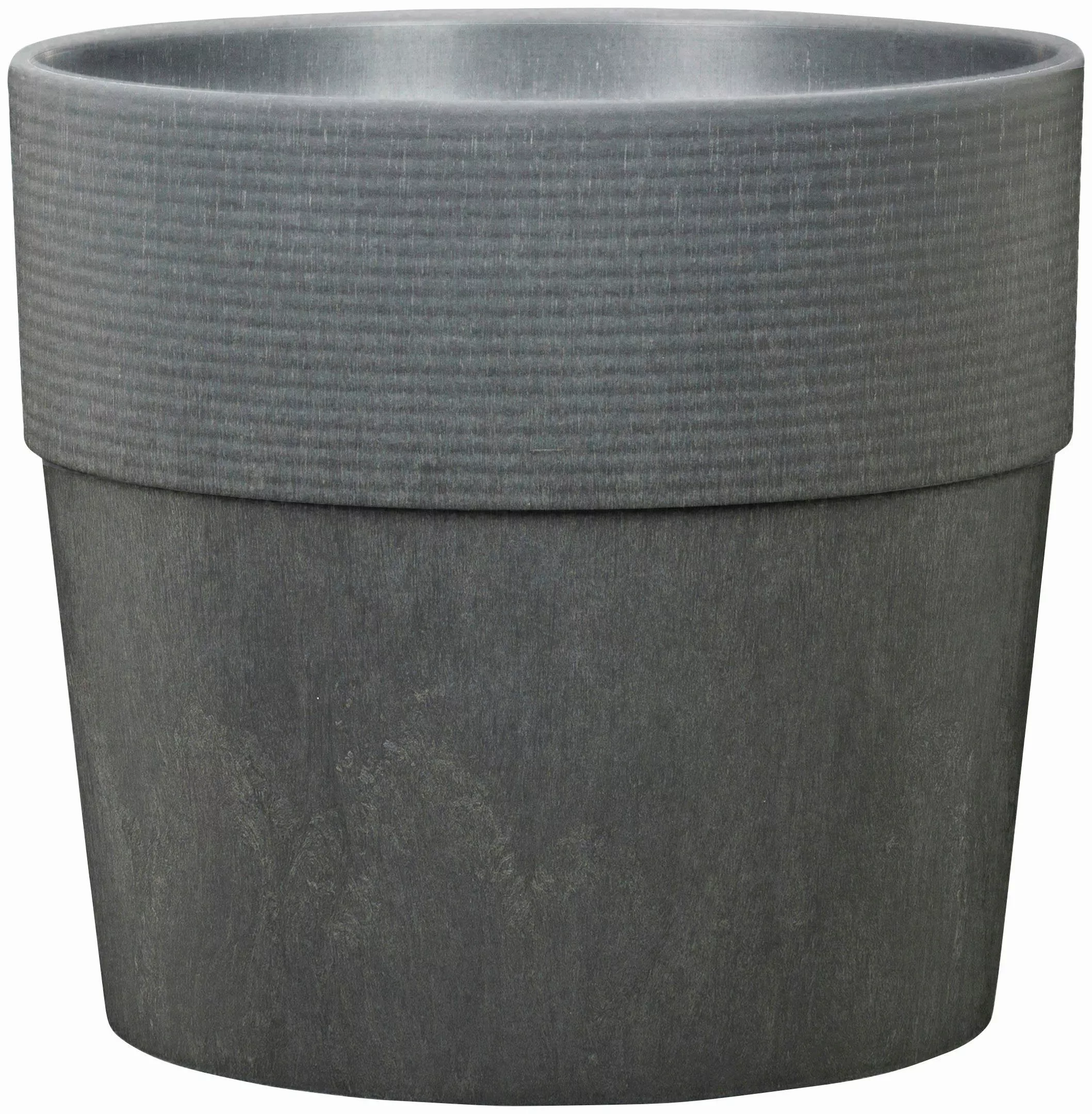 Scheurich Blumentopf 224/25 groove carbon günstig online kaufen