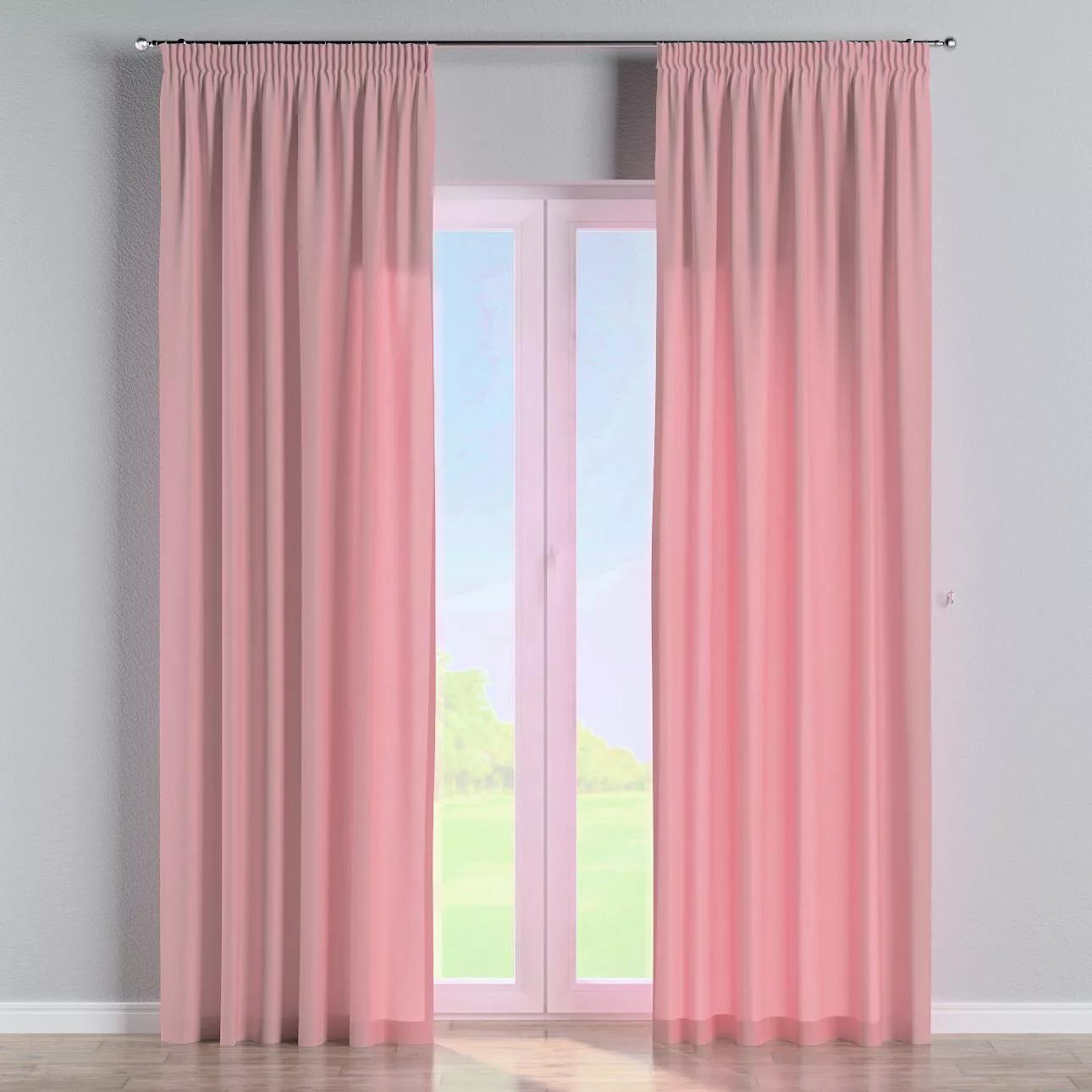 Vorhang mit Kräuselband, rosa, Loneta (133-62) günstig online kaufen