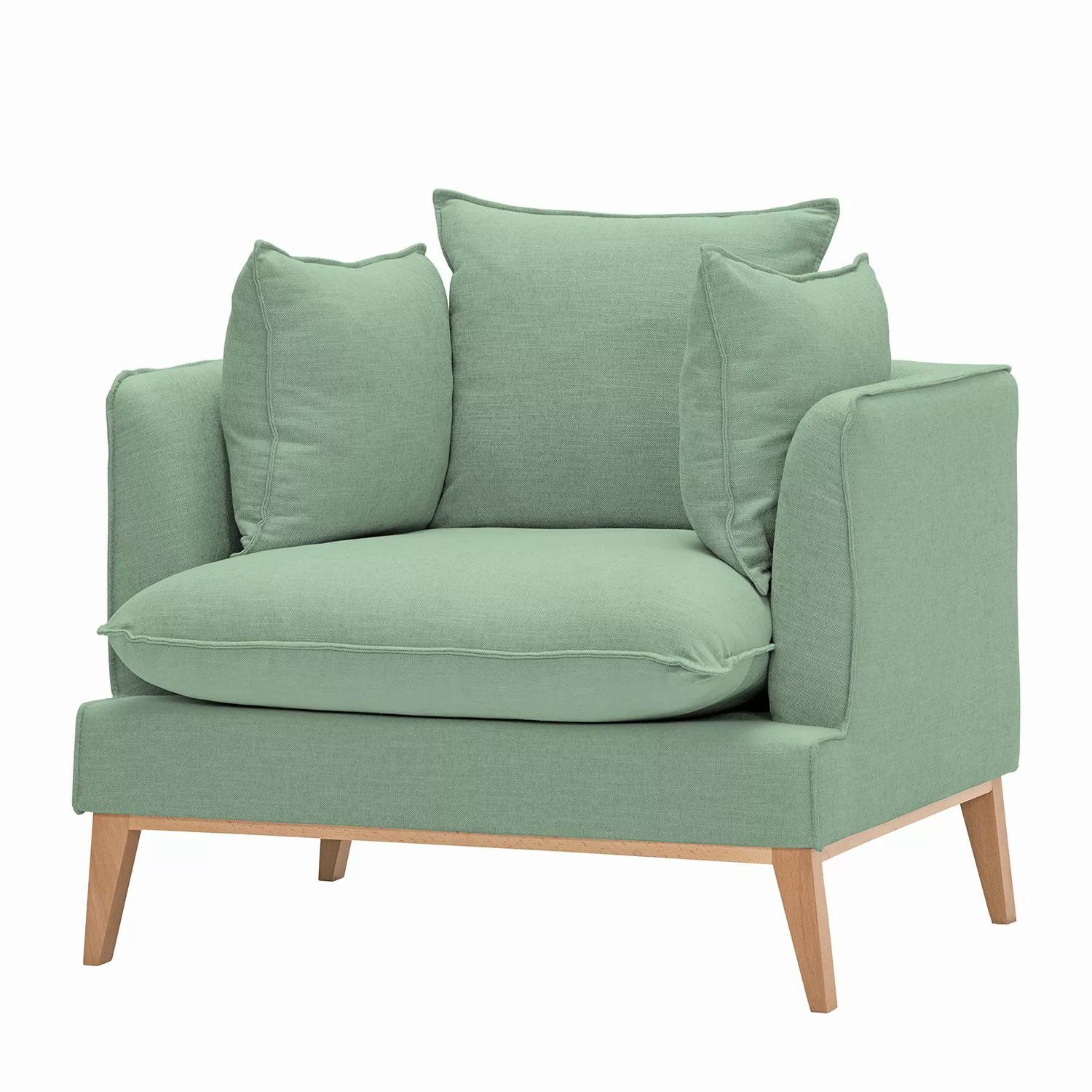 home24 Eva Padberg Collection Sessel Lavina I Mint Webstoff 101x95x85 cm (B günstig online kaufen