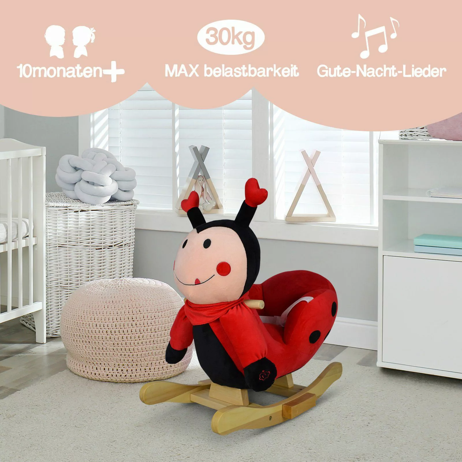Infantastic Schaukeltier Schaukelspielzeug Babyschaukel Plüsch, mit günstig online kaufen