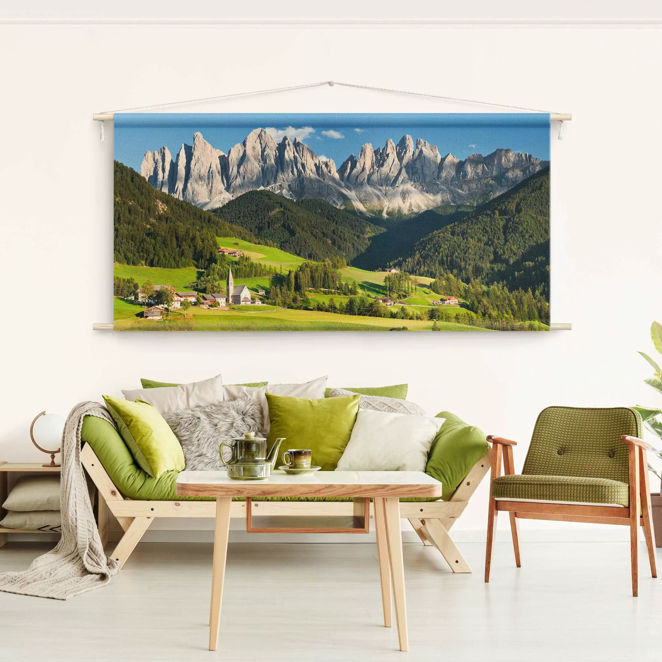 Wandteppich Geislerspitzen in Südtirol günstig online kaufen