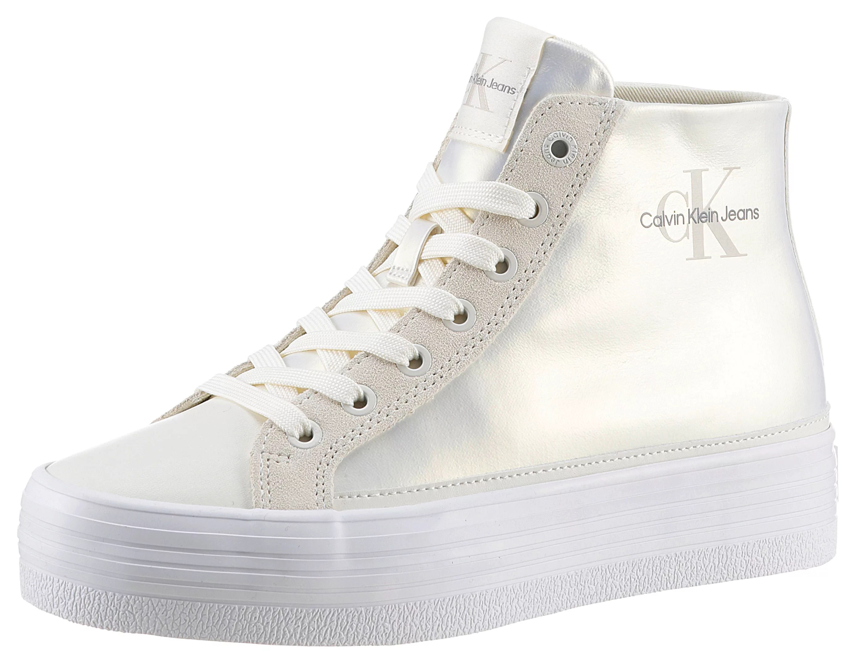 Calvin Klein Jeans Plateausneaker "BOLD VULC FLATF MID", Freizeitschuh, Hig günstig online kaufen