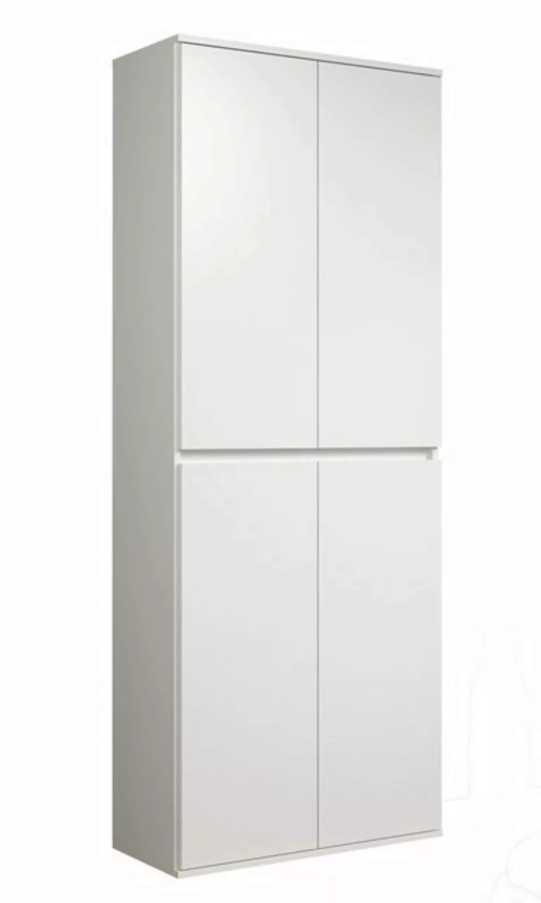 Mehrzweckschrank NEVADA, B 74 x H 191 cm weiß matt, mit geringer Tiefe und günstig online kaufen