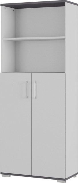 freiraum Aktenschrank 416 (BxHxT: 80x200x40 cm) in grau, anthrazit mit 2 Tü günstig online kaufen