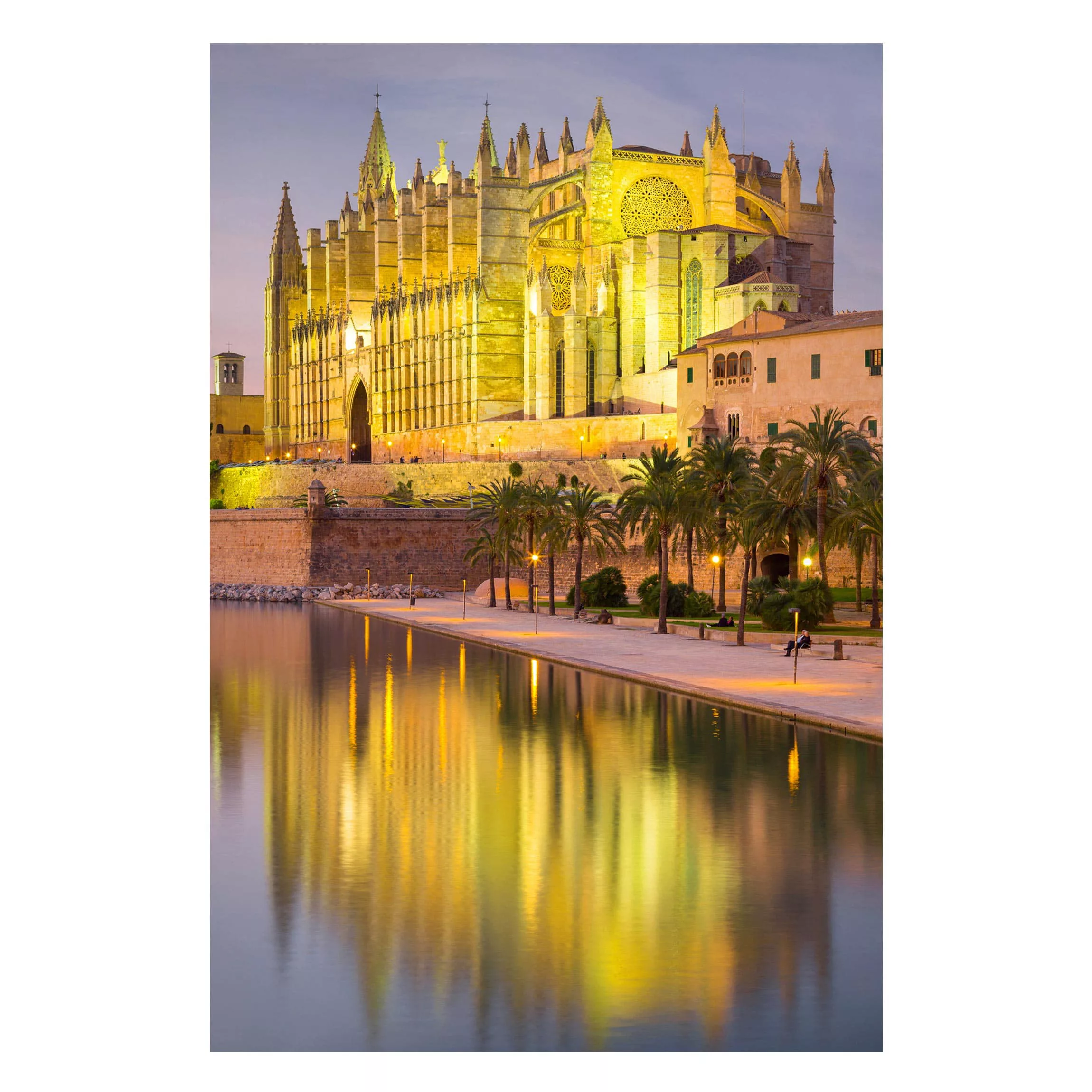 Magnettafel Architektur & Skyline - Hochformat 3:4 Catedral de Mallorca Was günstig online kaufen