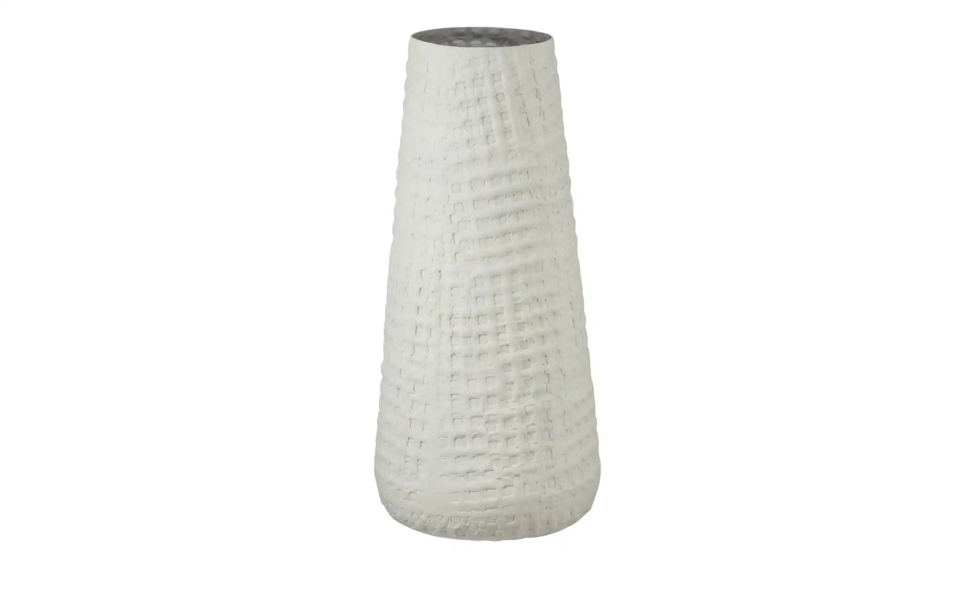 HOME STORY Vase   ¦ weiß ¦ Aluminium ¦ Maße (cm): H: 45  Ø: 20 Accessoires günstig online kaufen