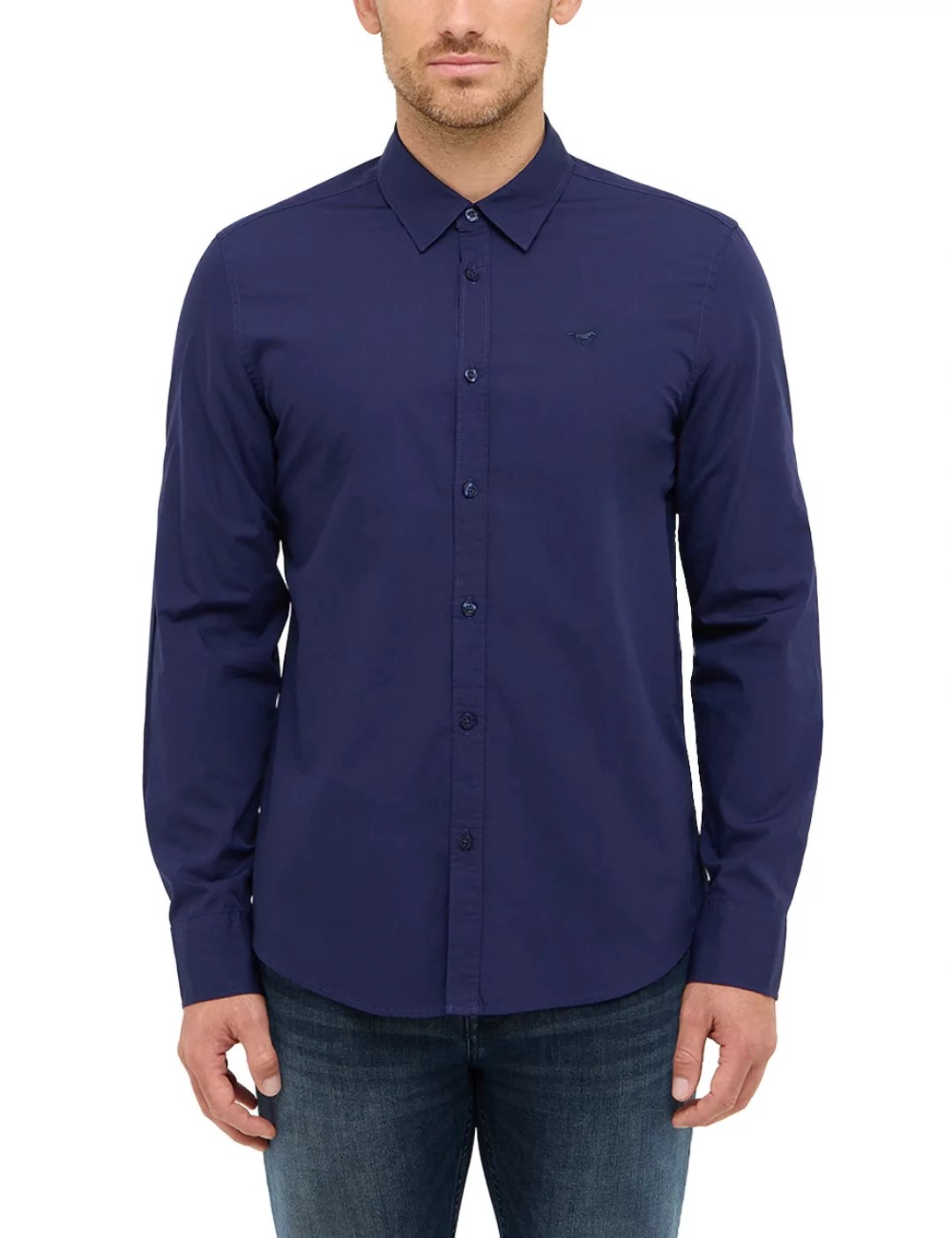 MUSTANG Langarmhemd "Herren Style Canton" günstig online kaufen